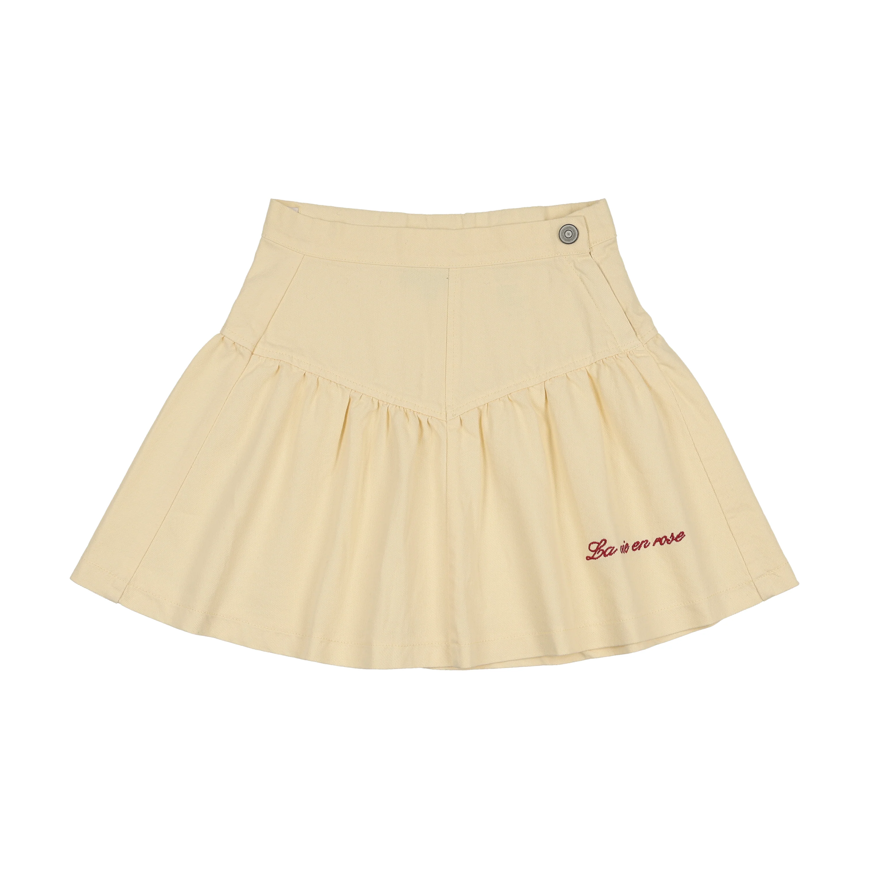 KIN & KIN YELLOW DENIM YOKE SKIRT