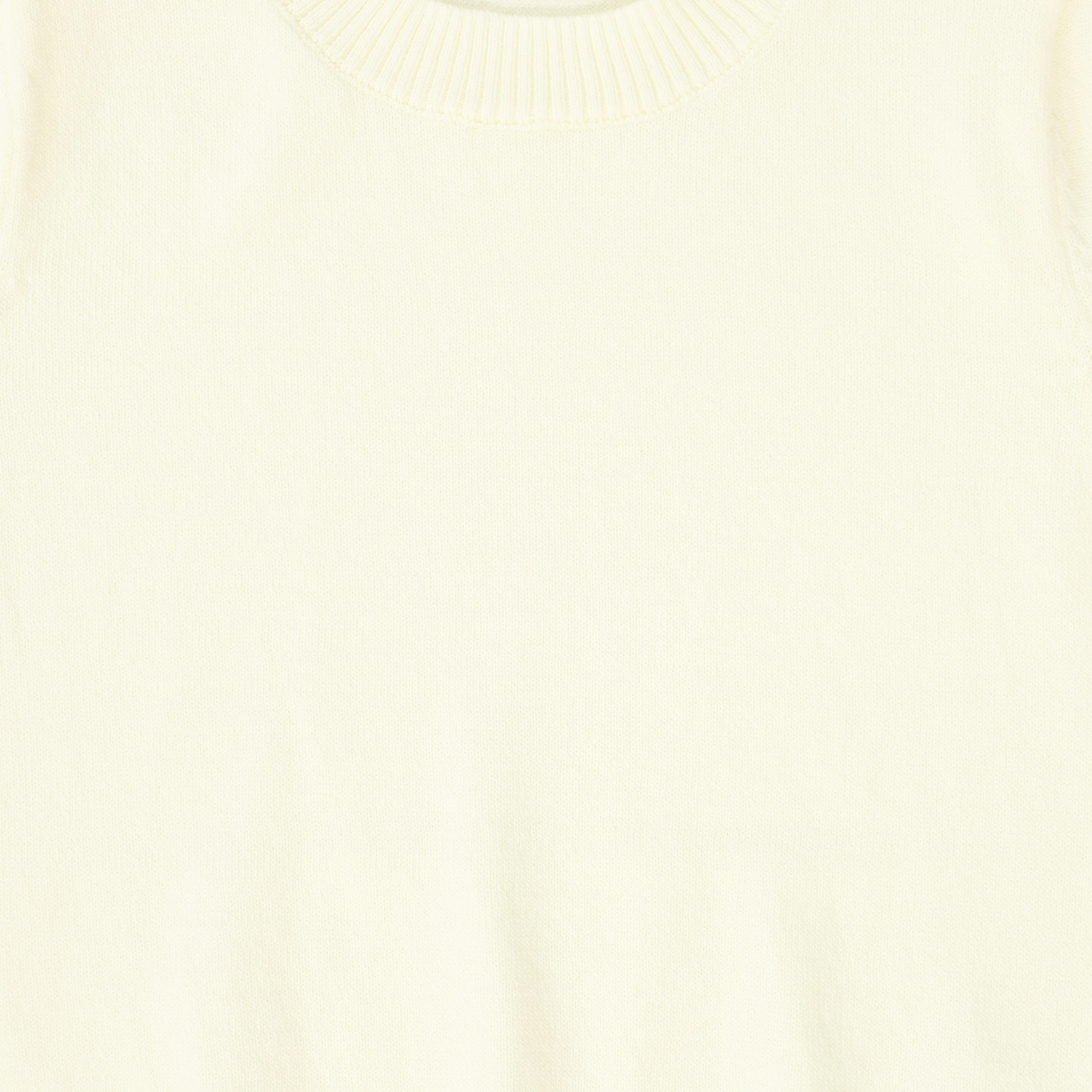 LE BOURDON CREAM SS KNIT SWEATER - Image 3