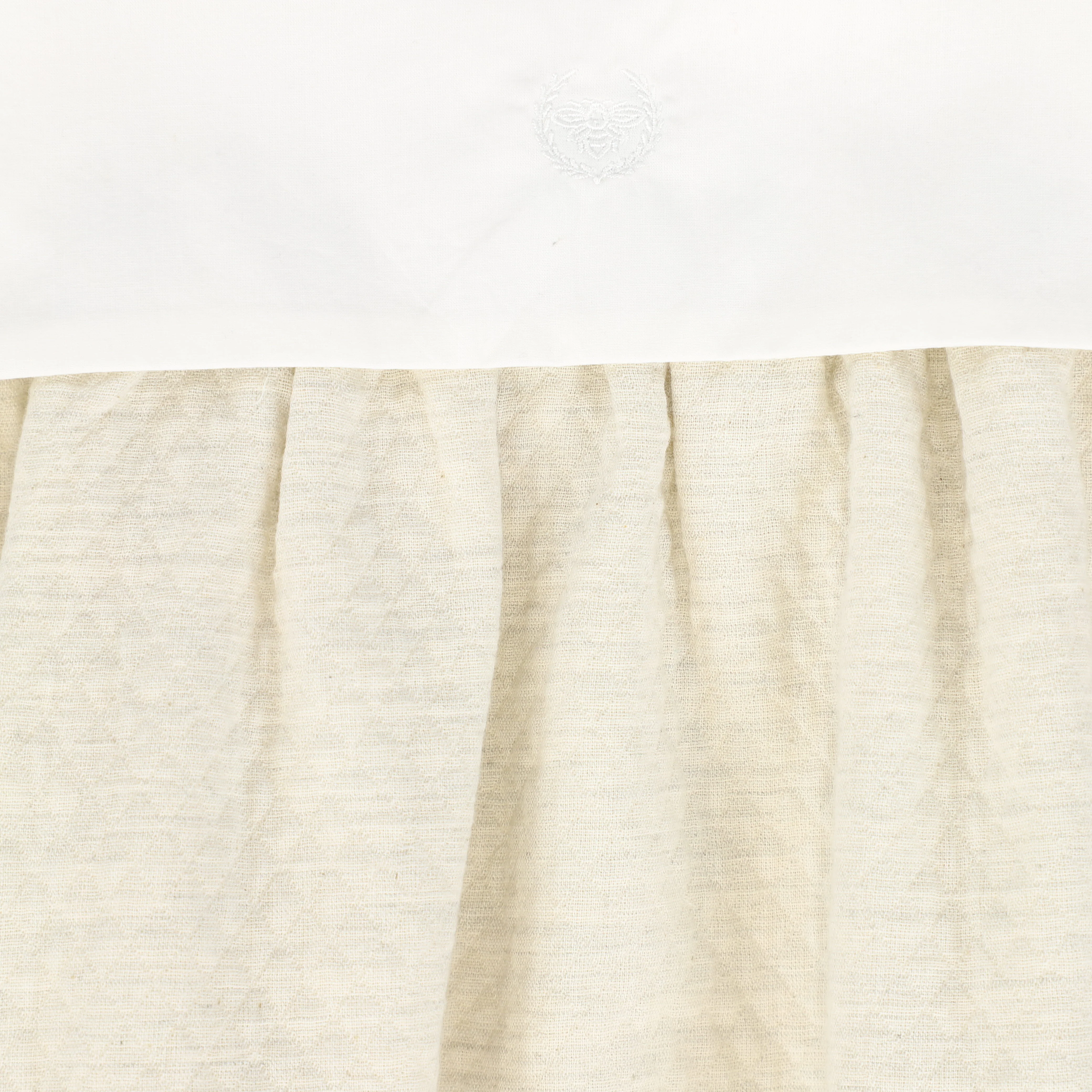 LE BOURDON CREAM TEXTURED COLLAR ROMPER - Image 3