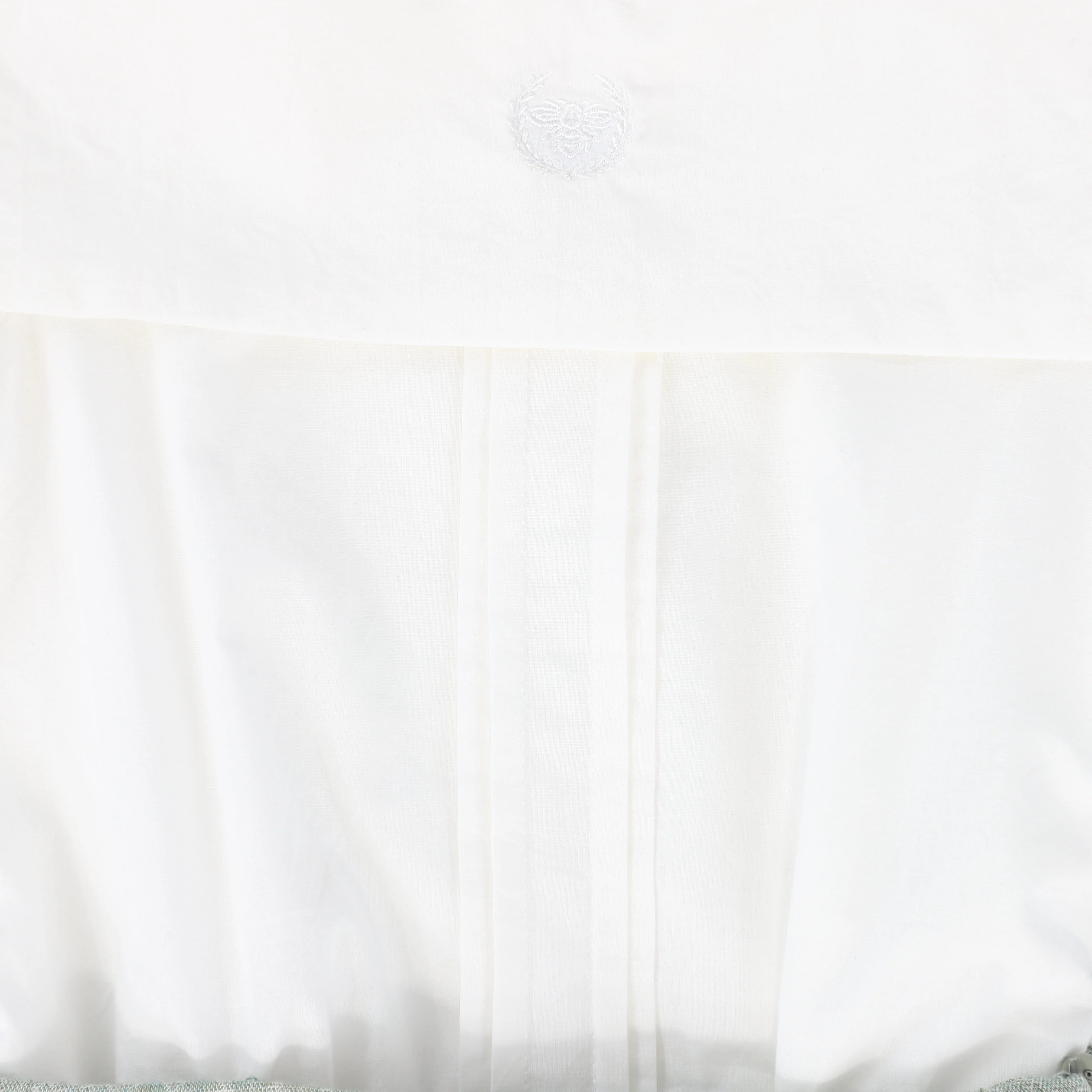 LE BOURDON GREEN TEXTURED PIPED TRIM SHORTS SET - Image 3