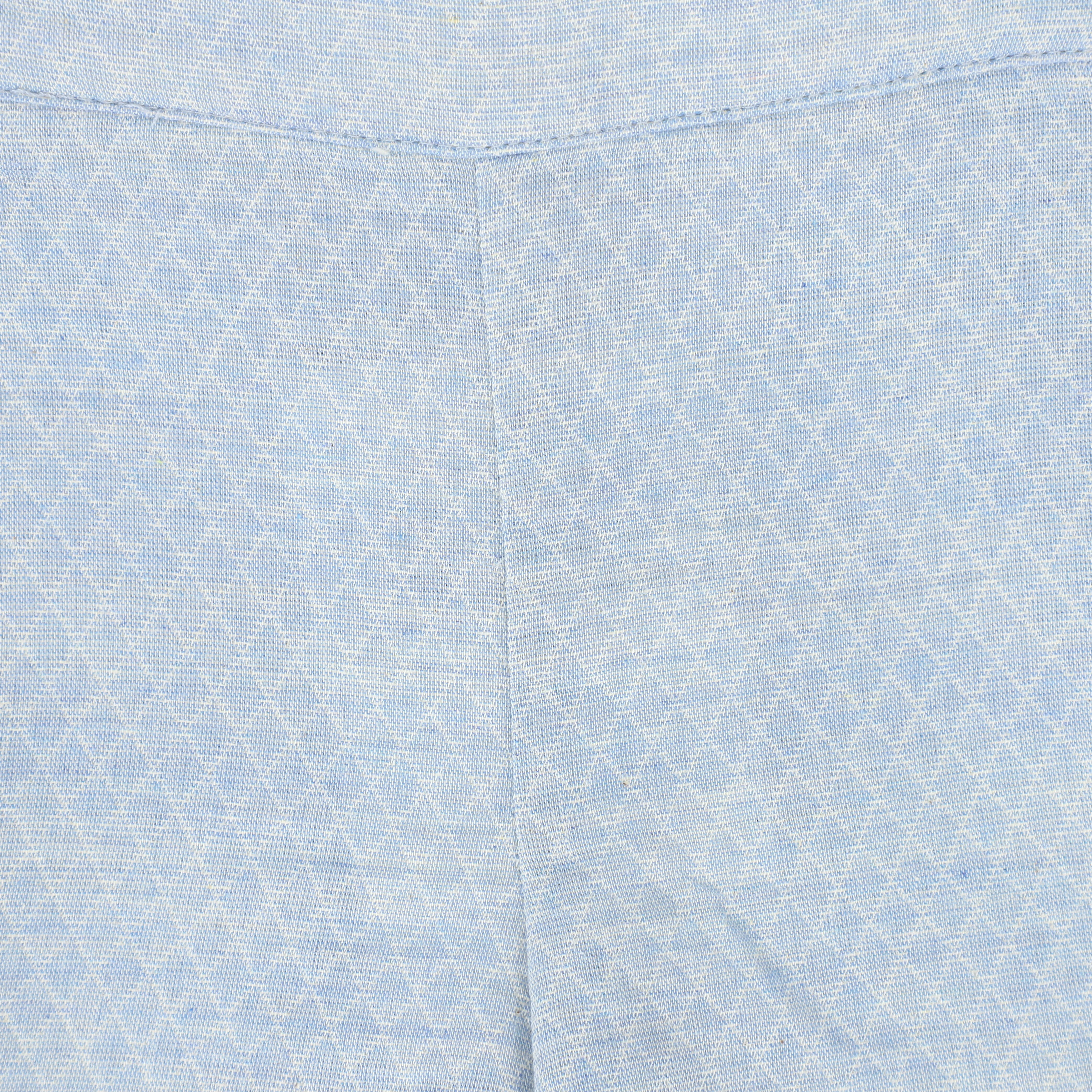 LE BOURDON LIGHT BLUE TEXTURED BUTTON SHORTS - Image 3