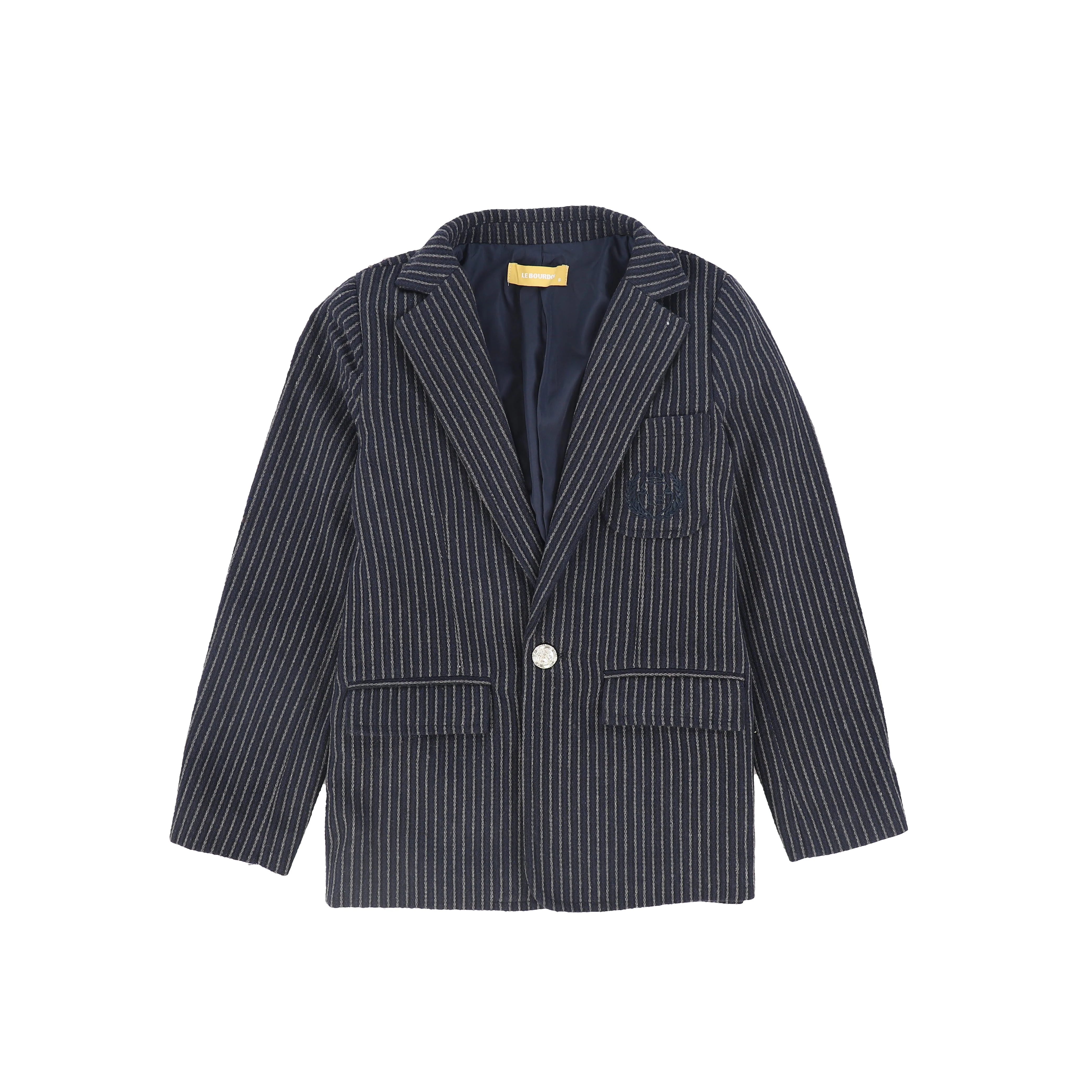 LE BOURDON NAVY TEXTURED BLAZER [FINAL SALE]