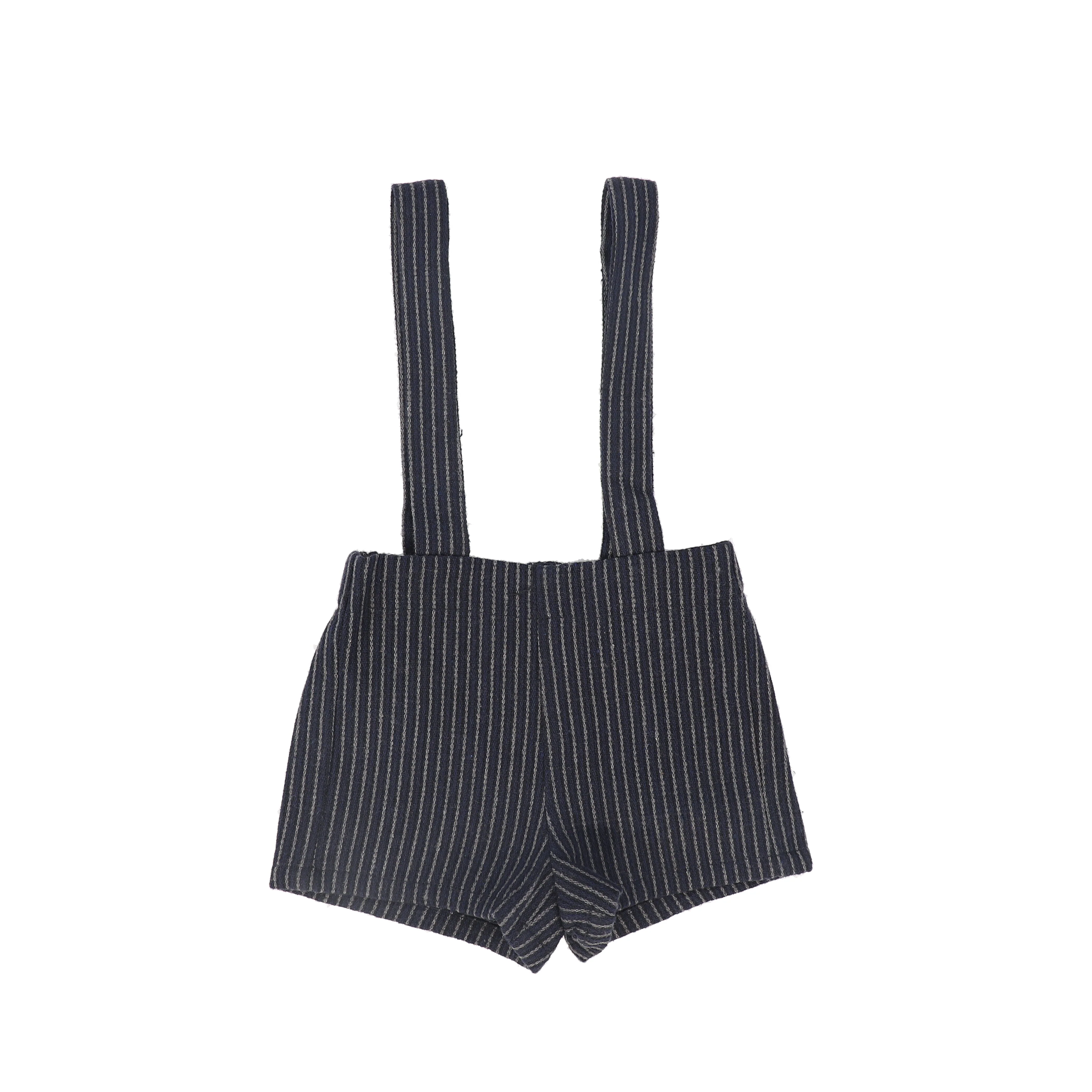 LE BOURDON NAVY TEXTURED OVERALLS [FINAL SALE]