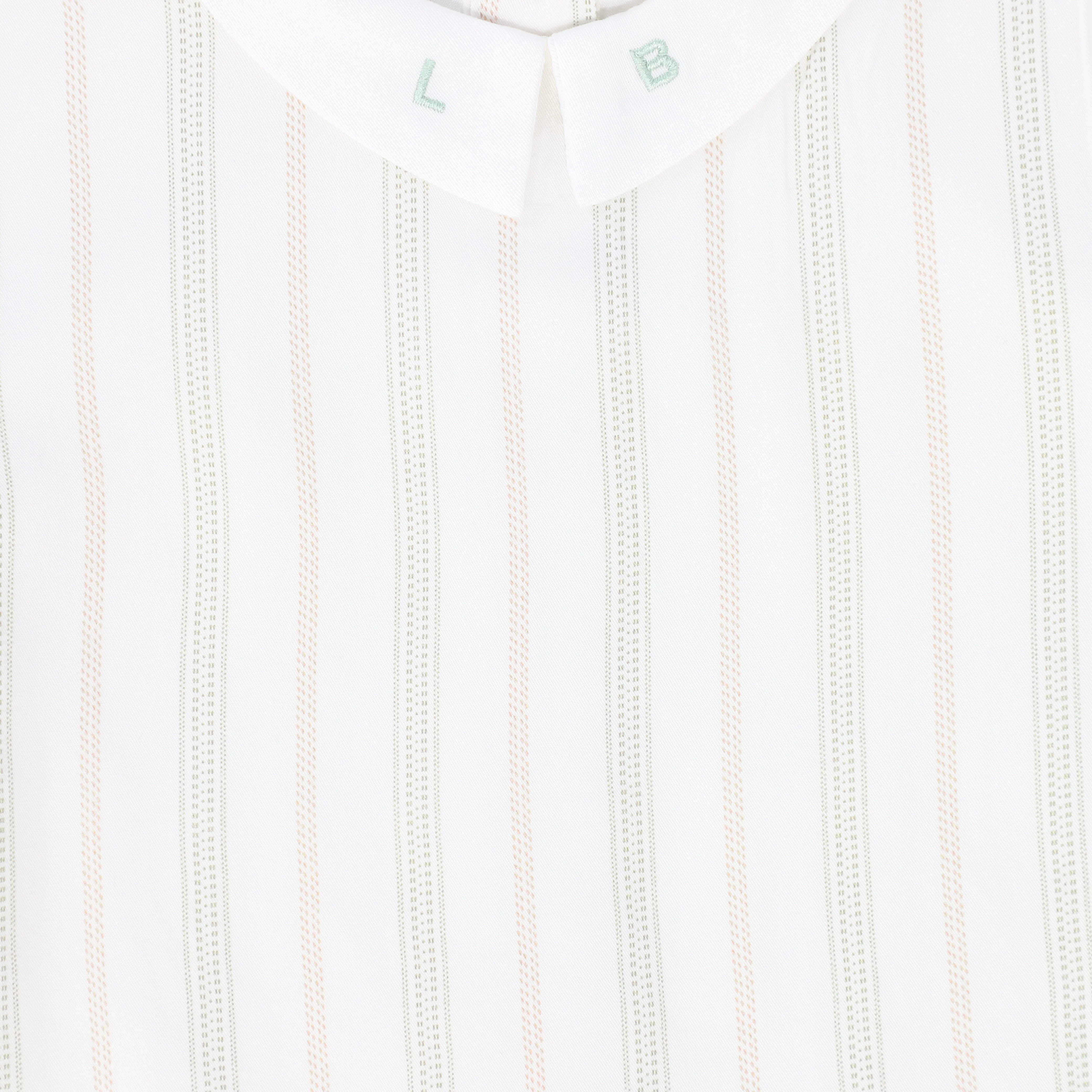 LE BOURDON SAGE STRIPE COLLAR BLOUSE [FINAL SALE] - Image 3