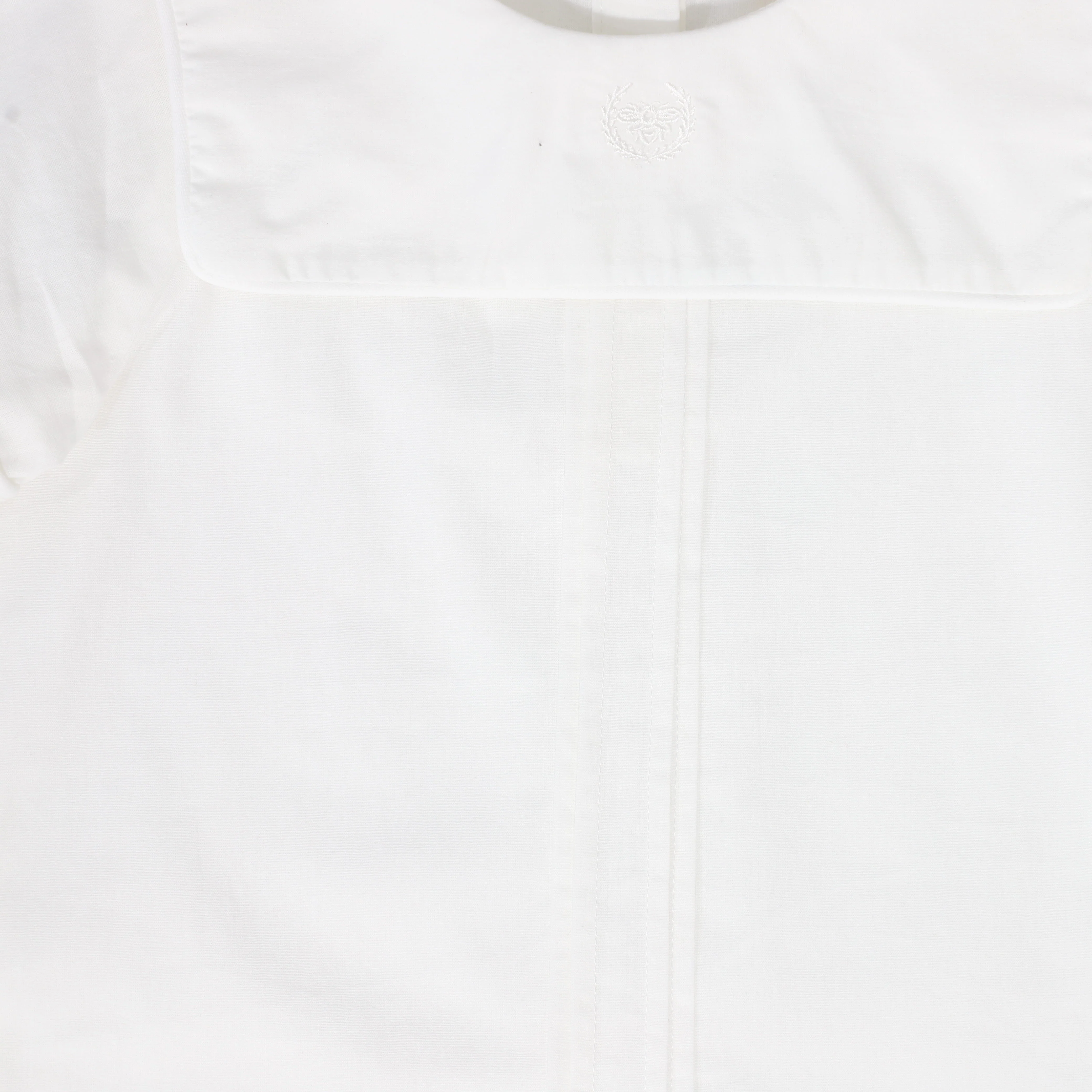 LE BOURDON WHITE PIPED TRIM BLOUSE - Image 3