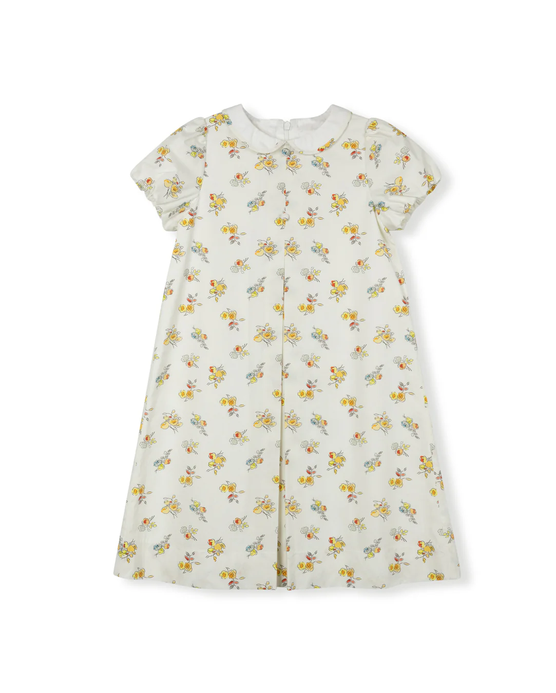 LILOU FLORAL PETERPAN COLLARED DRESS