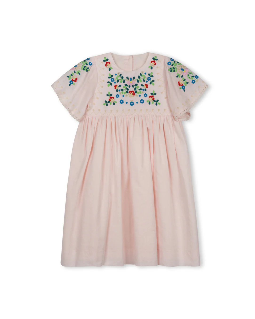 LILOU PINK HIGH WAISTED DRESS