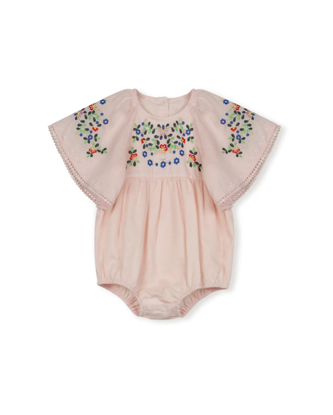 LILOU PINK HIGH WAISTED ROMPER