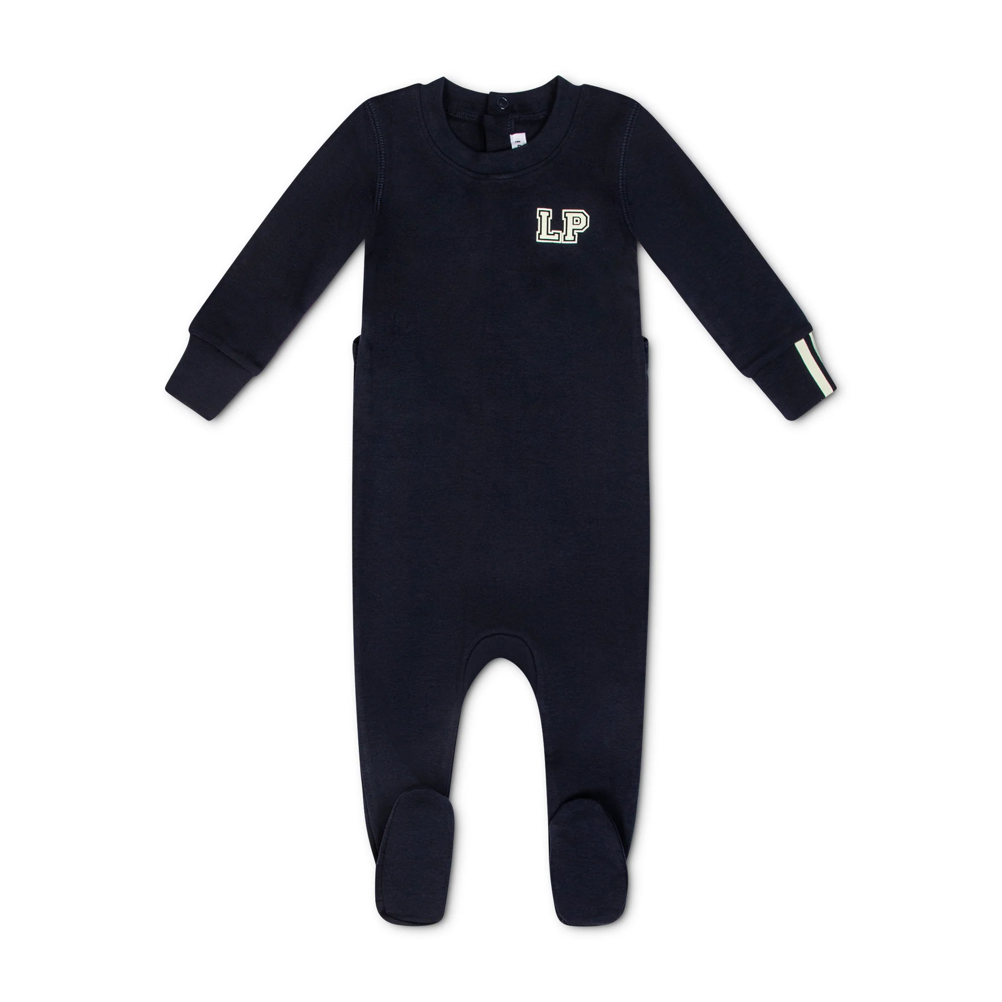 LITTLE PARNI NAVY LOGO FOOTIE