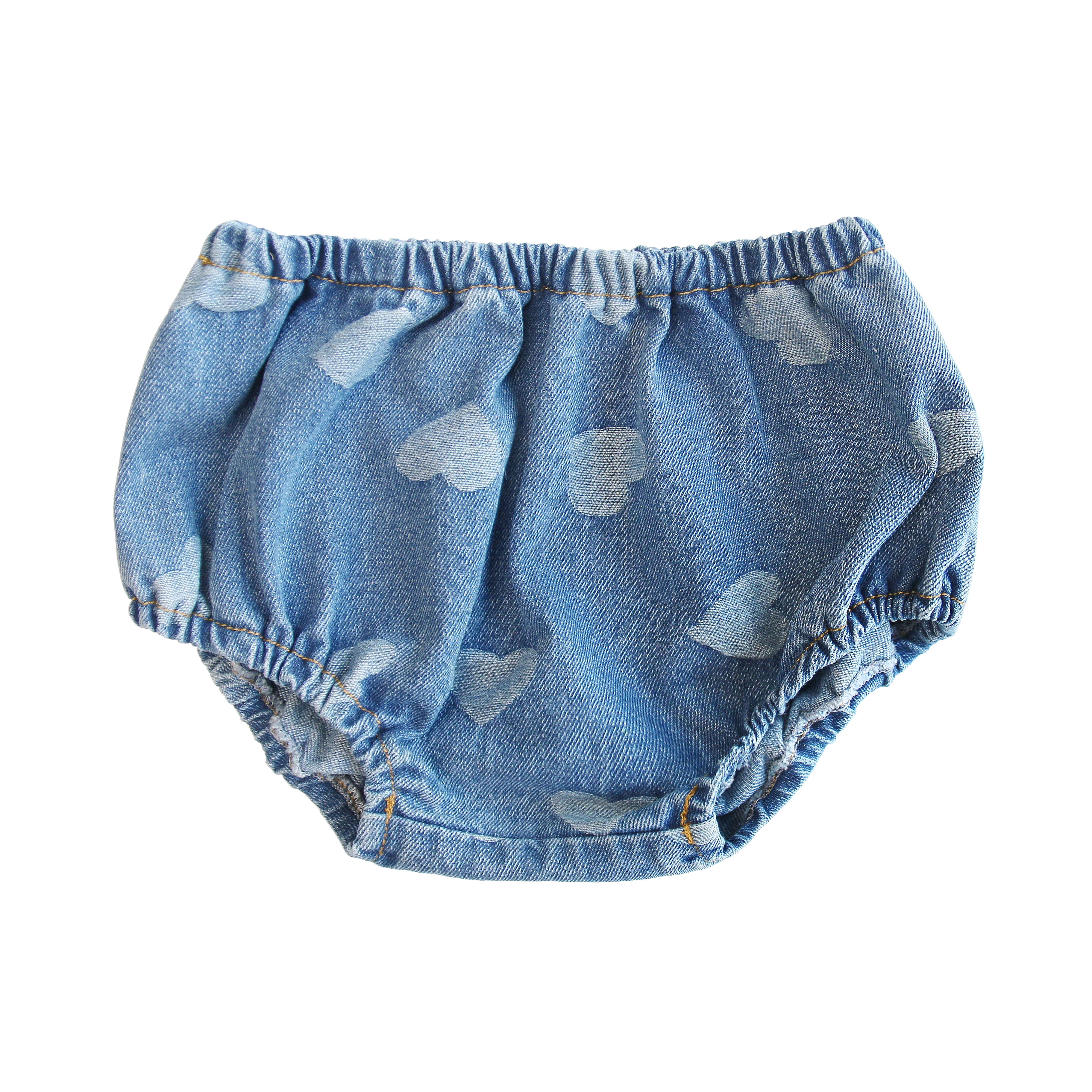 LITTLE PARNI DENIM HEART PRINT BLOOMER