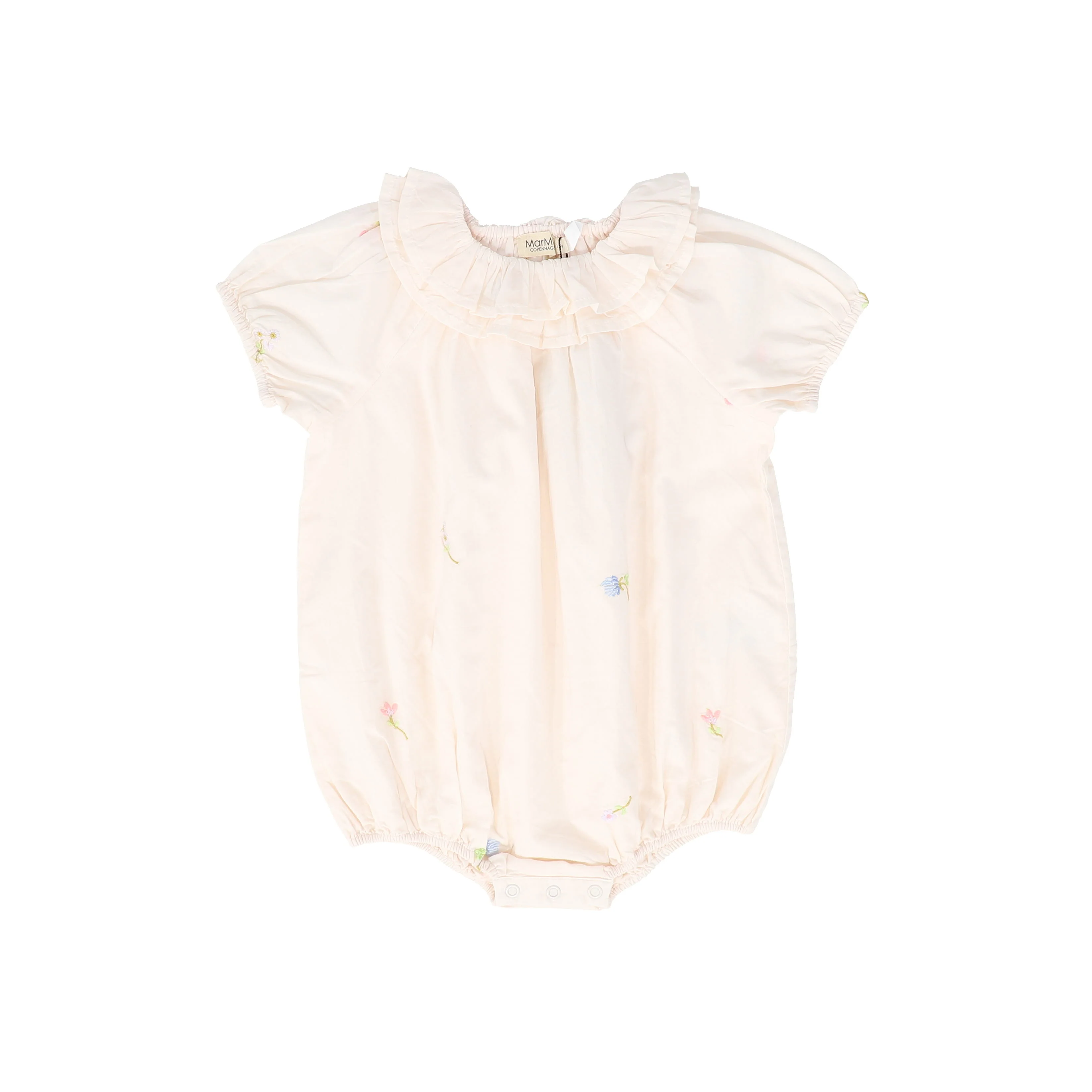 MARMAR COPENHAGEN LIGHT PINK FLORAL EMBROIDERED ROMPER