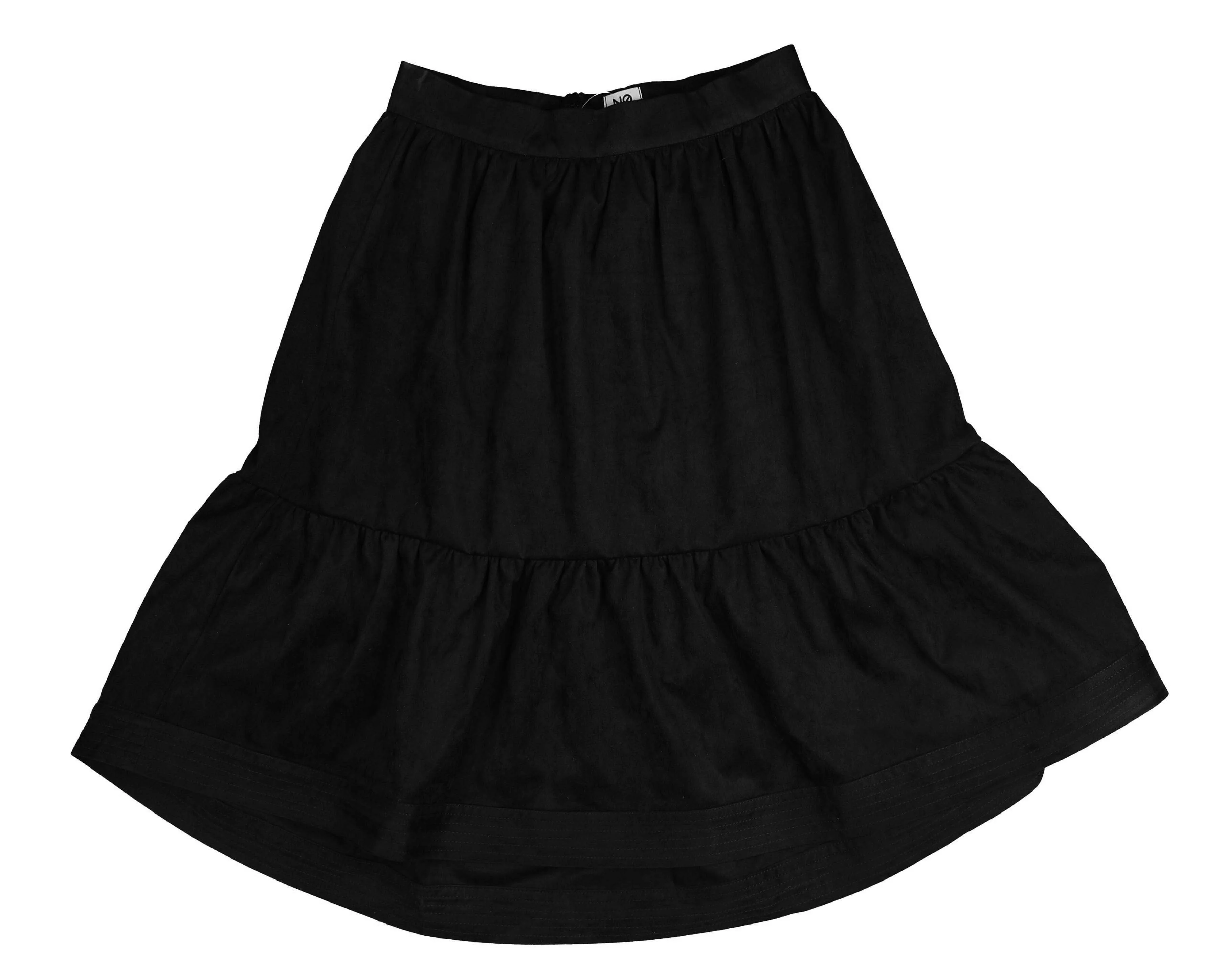 NOMA BLACK SUEDE TIERED SKIRT [FINAL SALE]