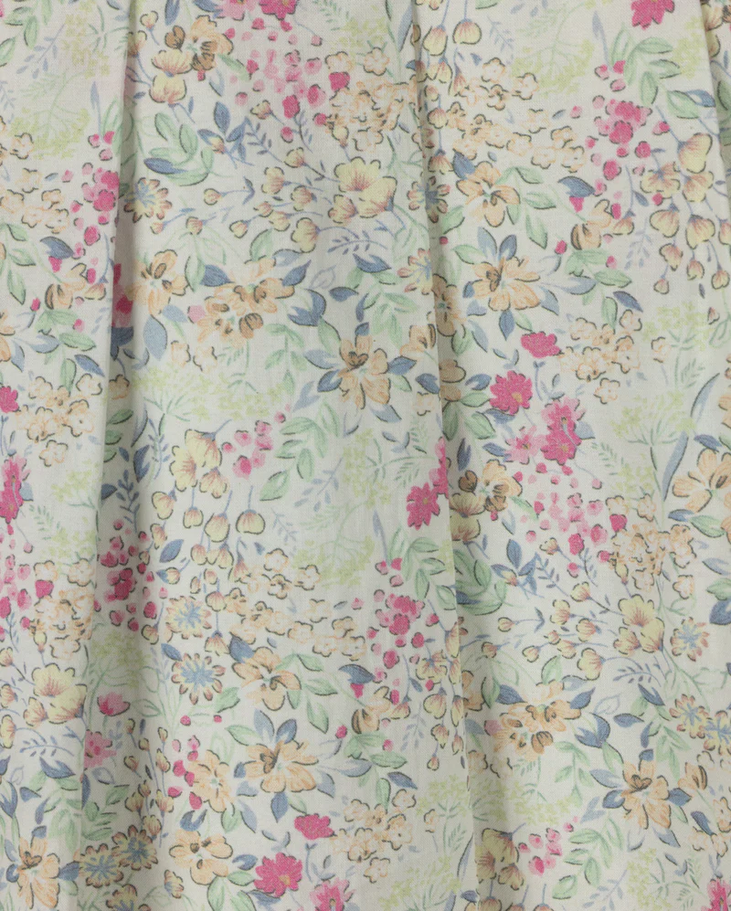 ONE CHILD  MINT/PINK FLORAL PLEAT SKIRT - Image 2