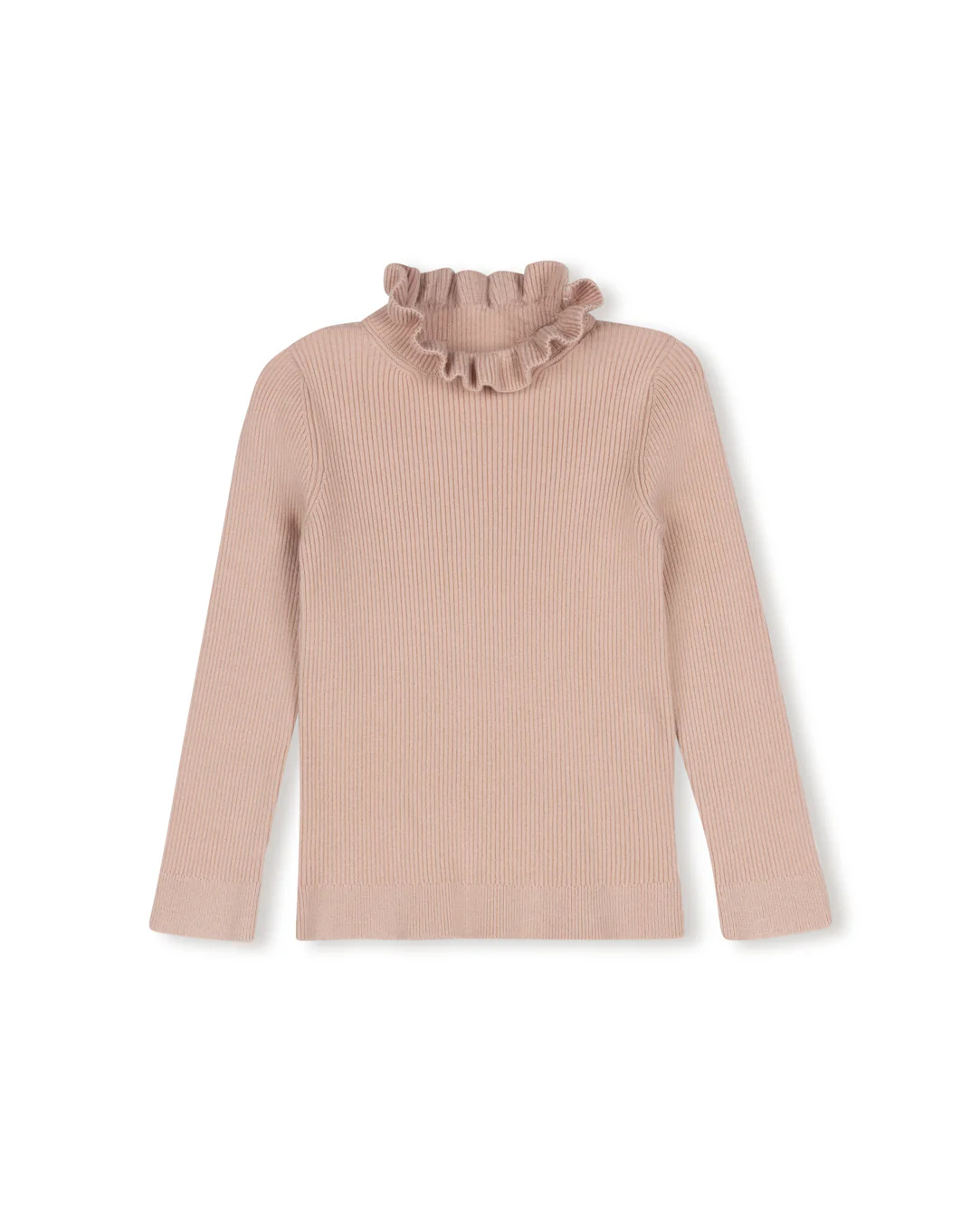 ONE CHILD PINK RUFFLE COLLAR SWEATER [FINAL SALE]