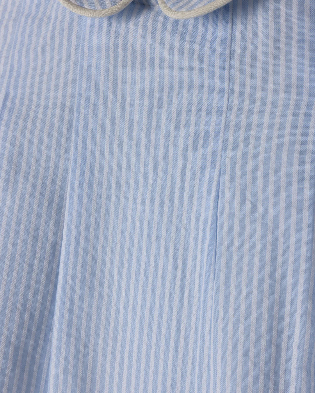 ONE CHILD BLUE/WHITE STRIPE COLLAR ROMPER - Image 2
