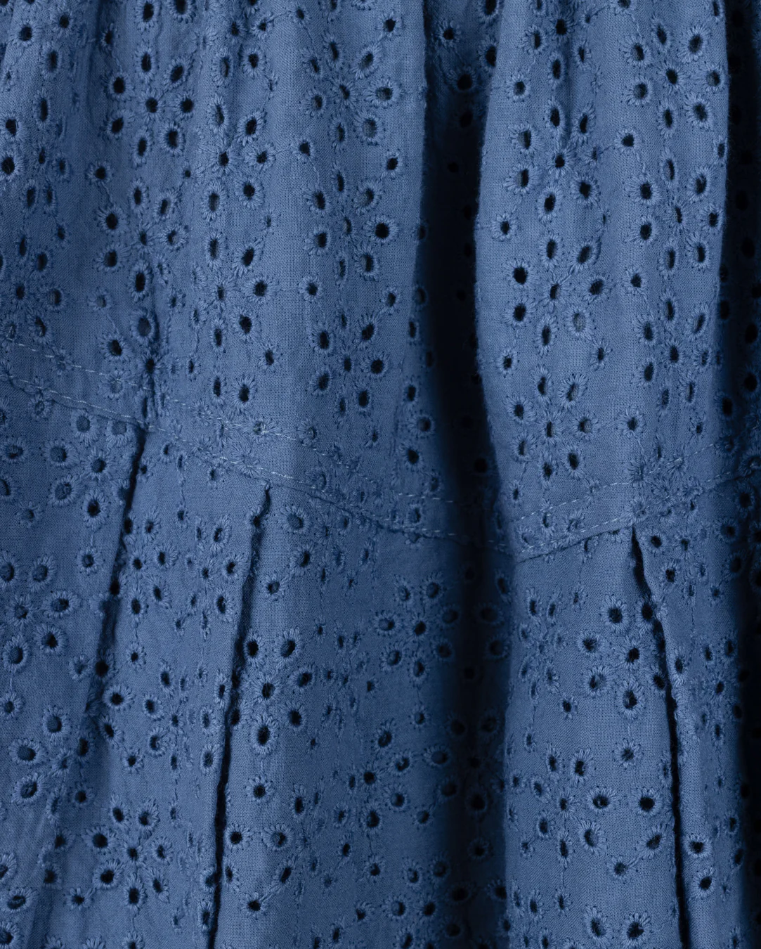 PAPILLON BLUE EYELET SKIRT - Image 2