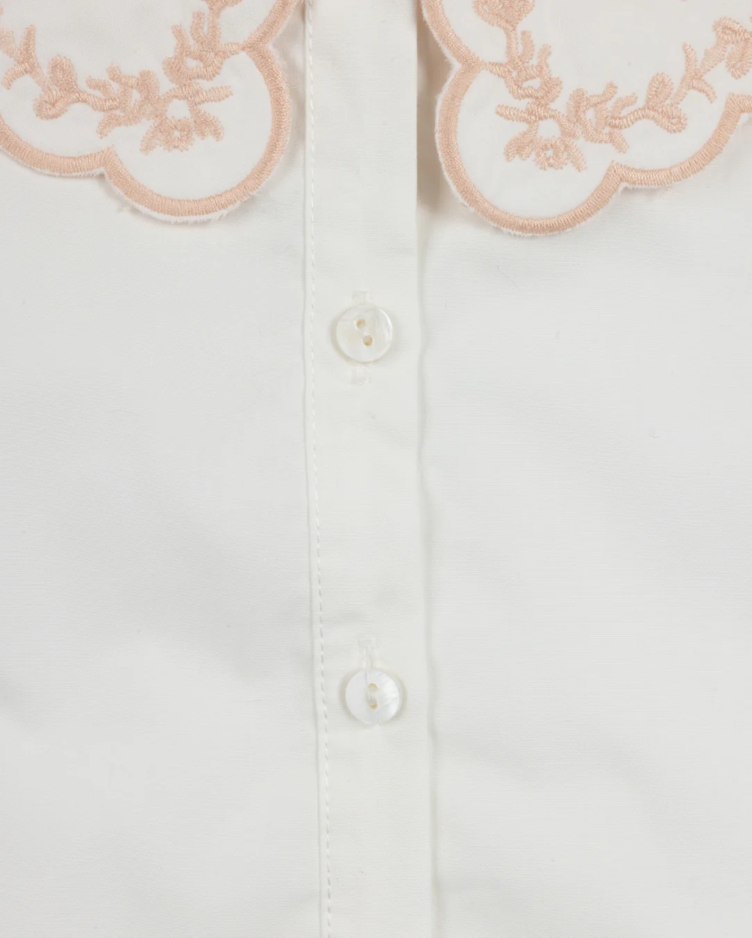 PAPILLON WHITE EMBROIDERED COLLARED BLOUSE - Image 2