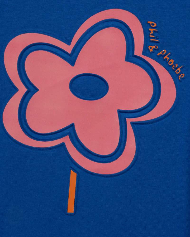 PHIL AND PHOEBE BLUE FLOWER STEM DRESS - Image 2
