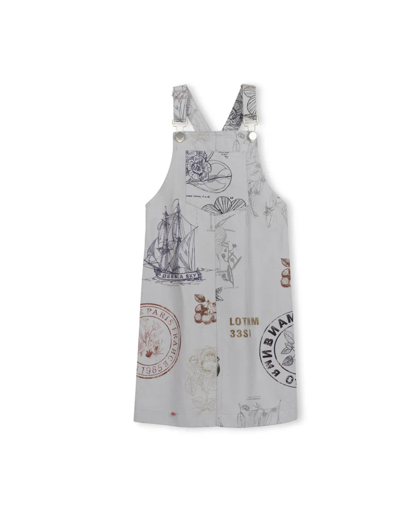 PHIL AND PHOEBE GREY STAMP PRINTED JUMPER