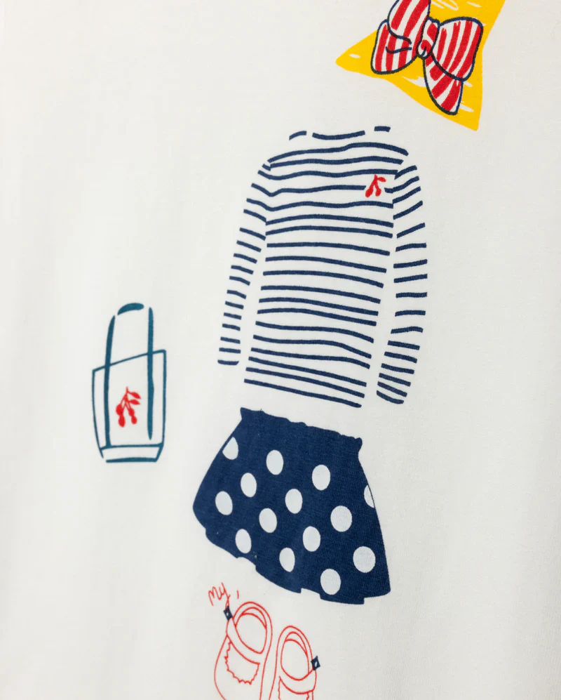 PHIL AND PHOEBE WHITE SKETCHED T-SHIRT - Image 2