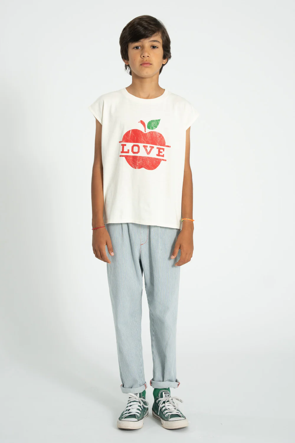 PIUPIUCHICK ECRU APPLE PATCH T-SHIRT - Image 3