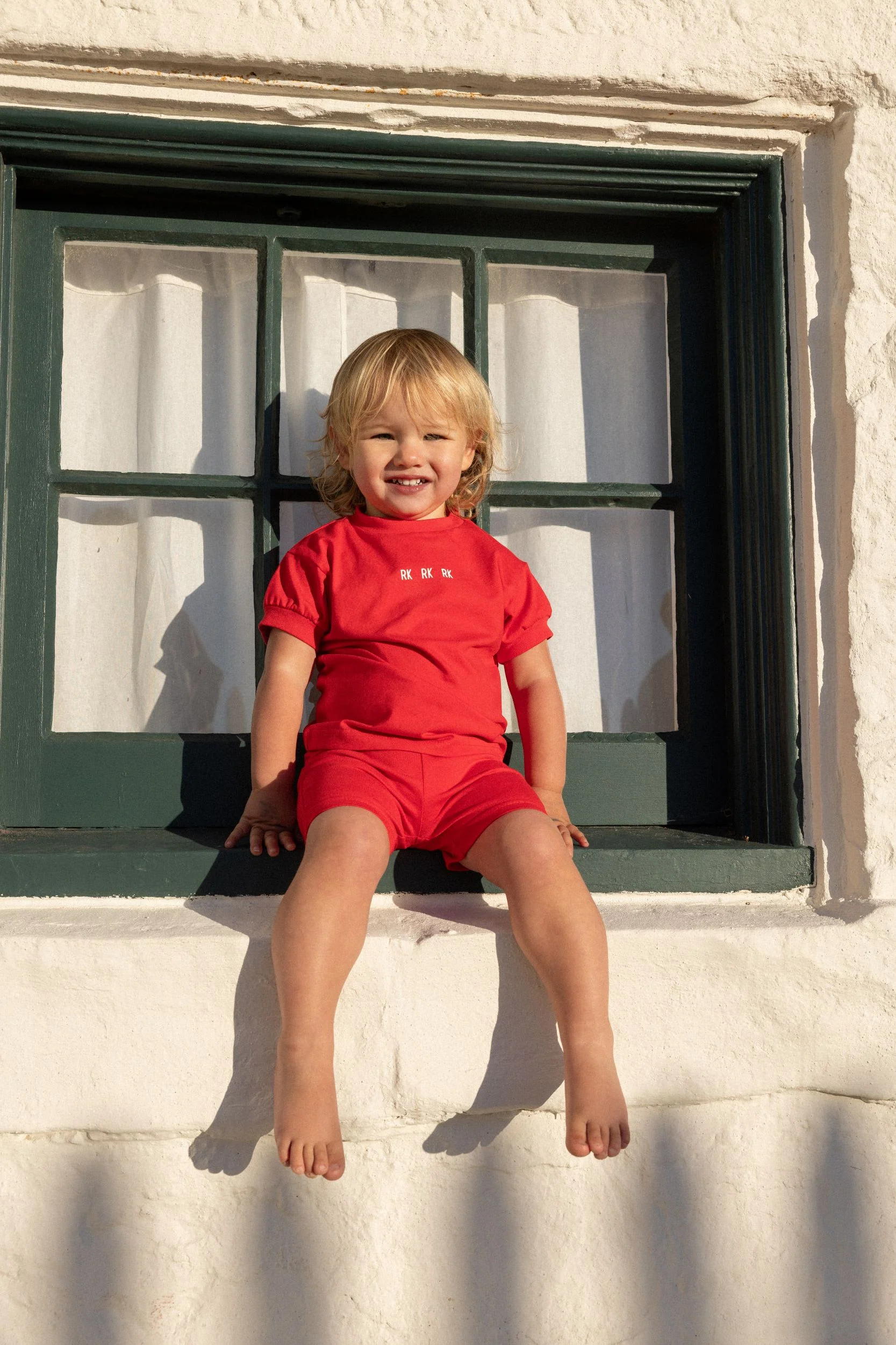 RETRO KID RED LOGO SHORTS SET - Image 2
