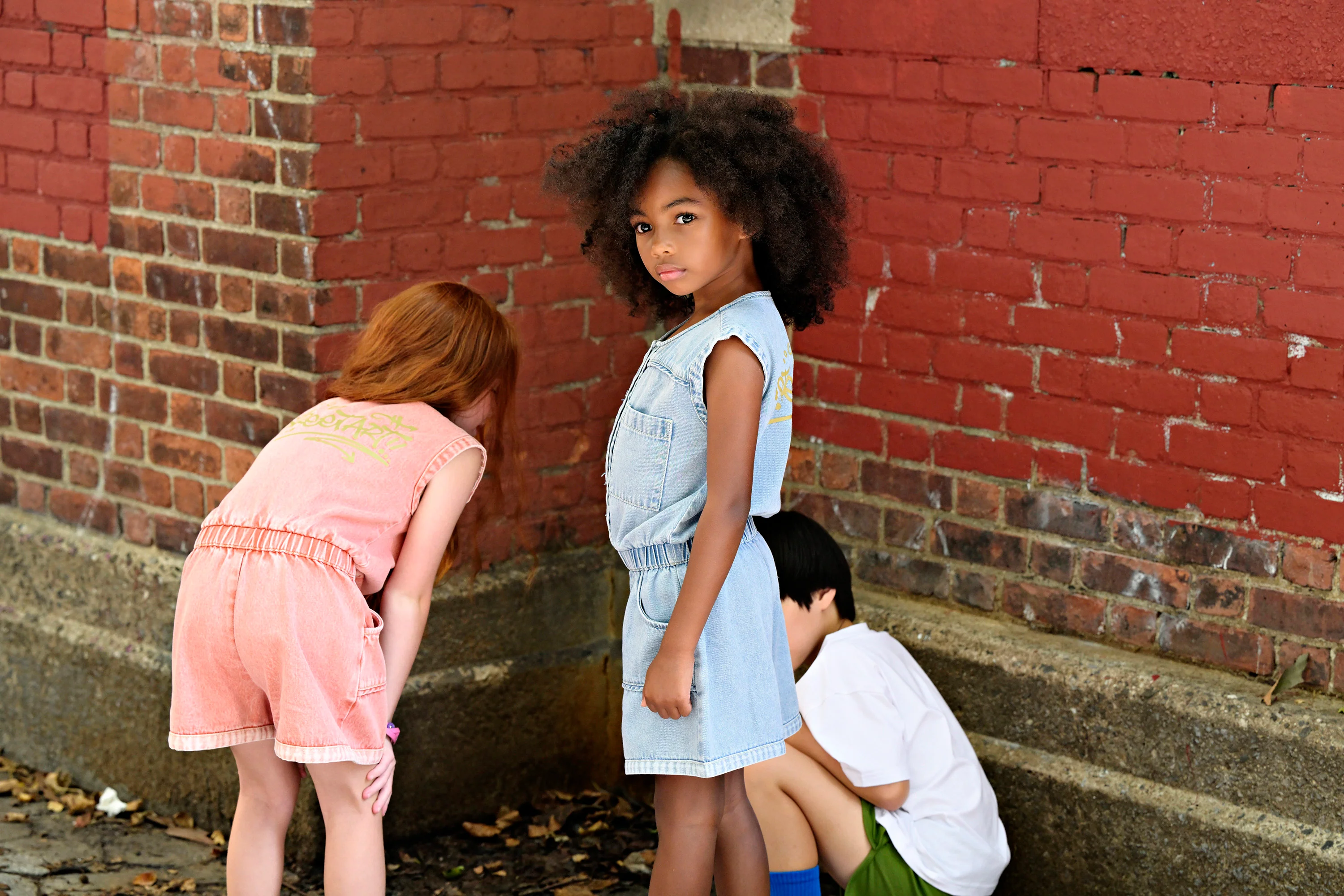ROOIE AND FRIENDS BLUE DENIM SEAM JUMPER - Image 2