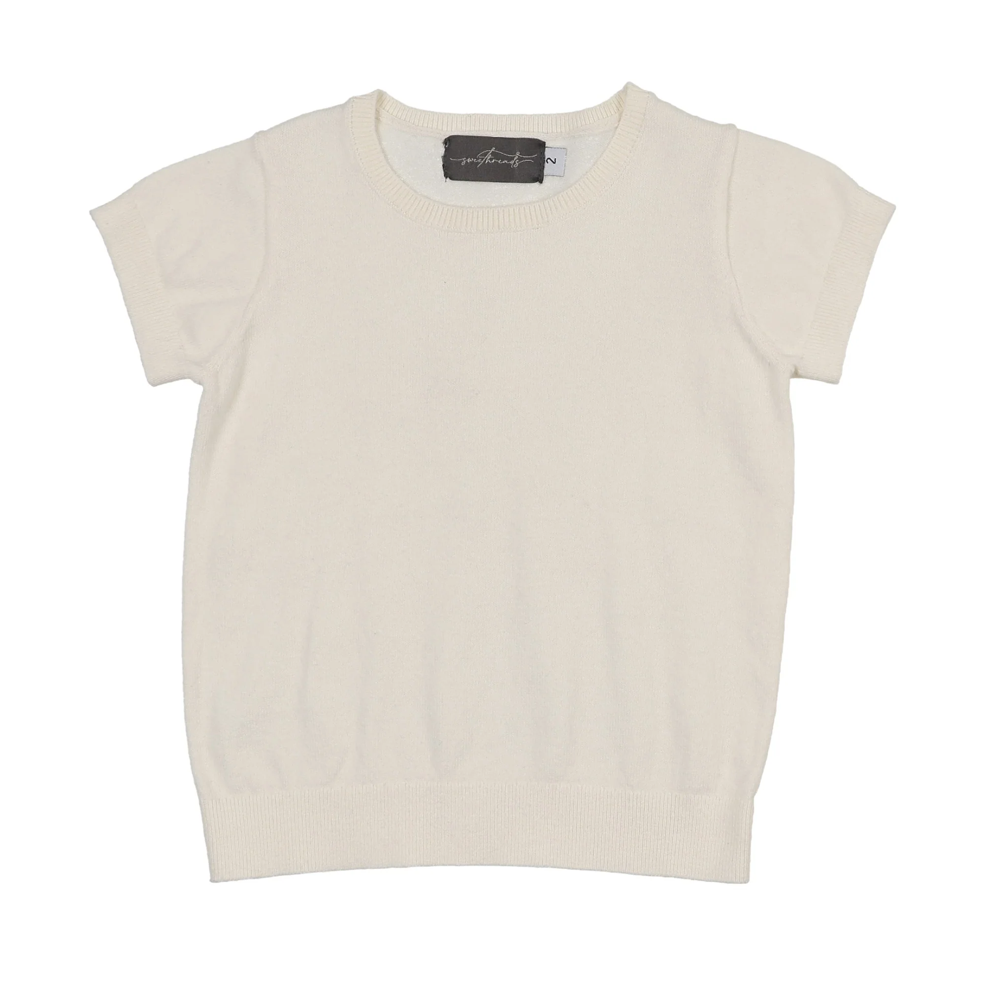 SWEET THREADS IVORY KNIT SWEATER