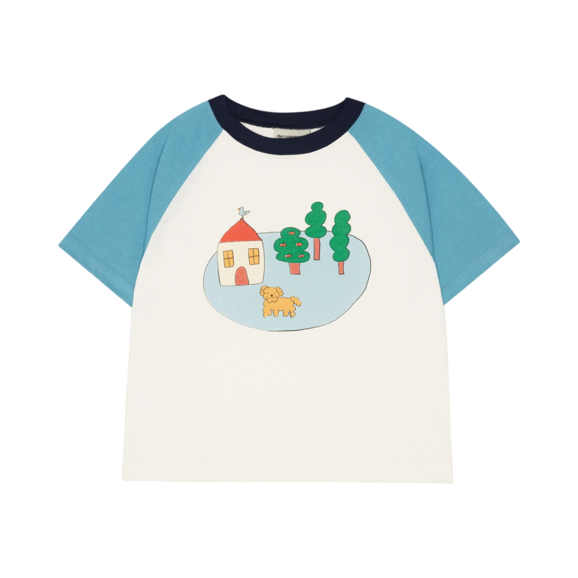THE CAMPAMENTO WHITE/BLUE GRAPHIC TEE