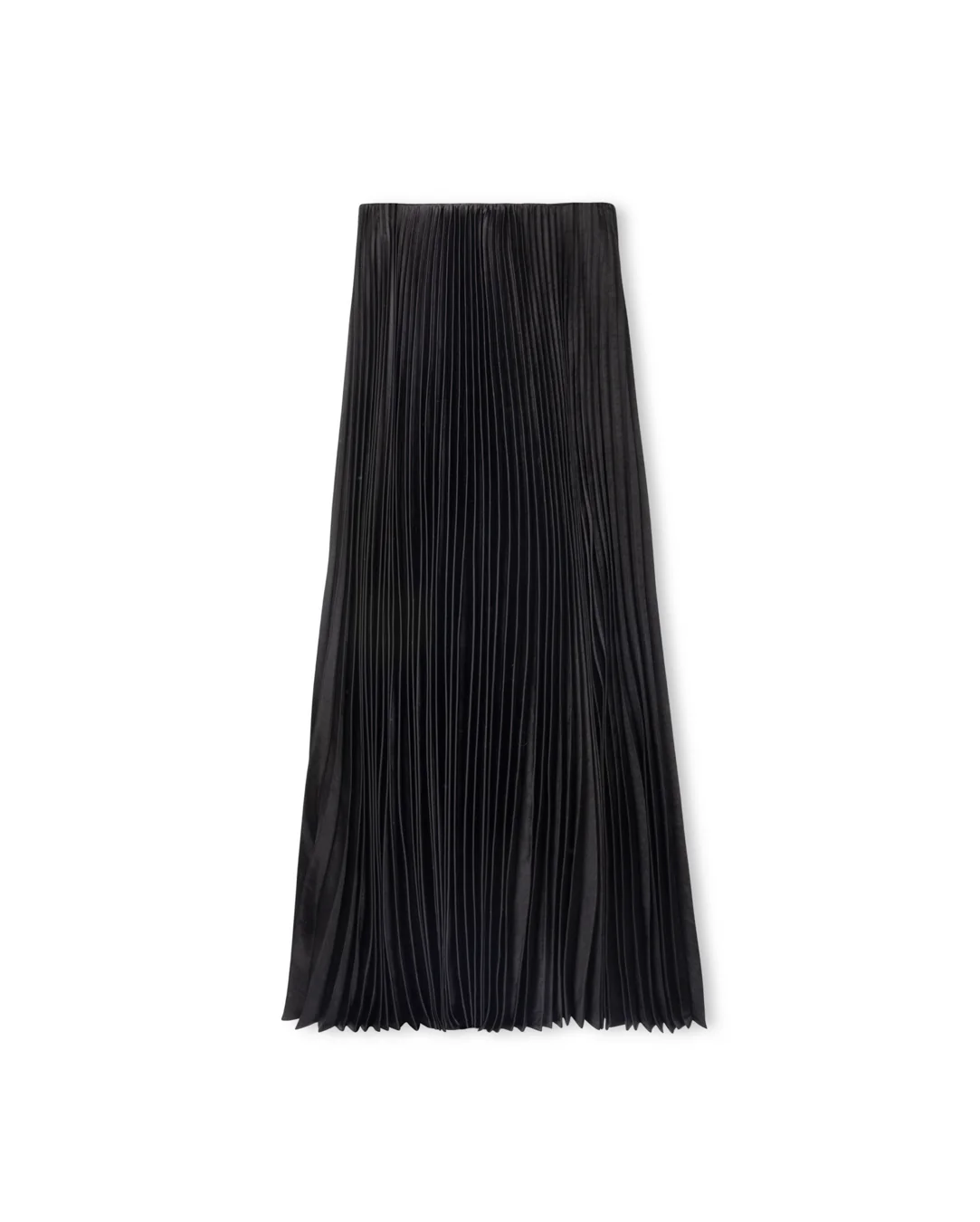 TUSTELLO BLACK TINY PLEAT MIDI SKIRT [FINAL SALE]