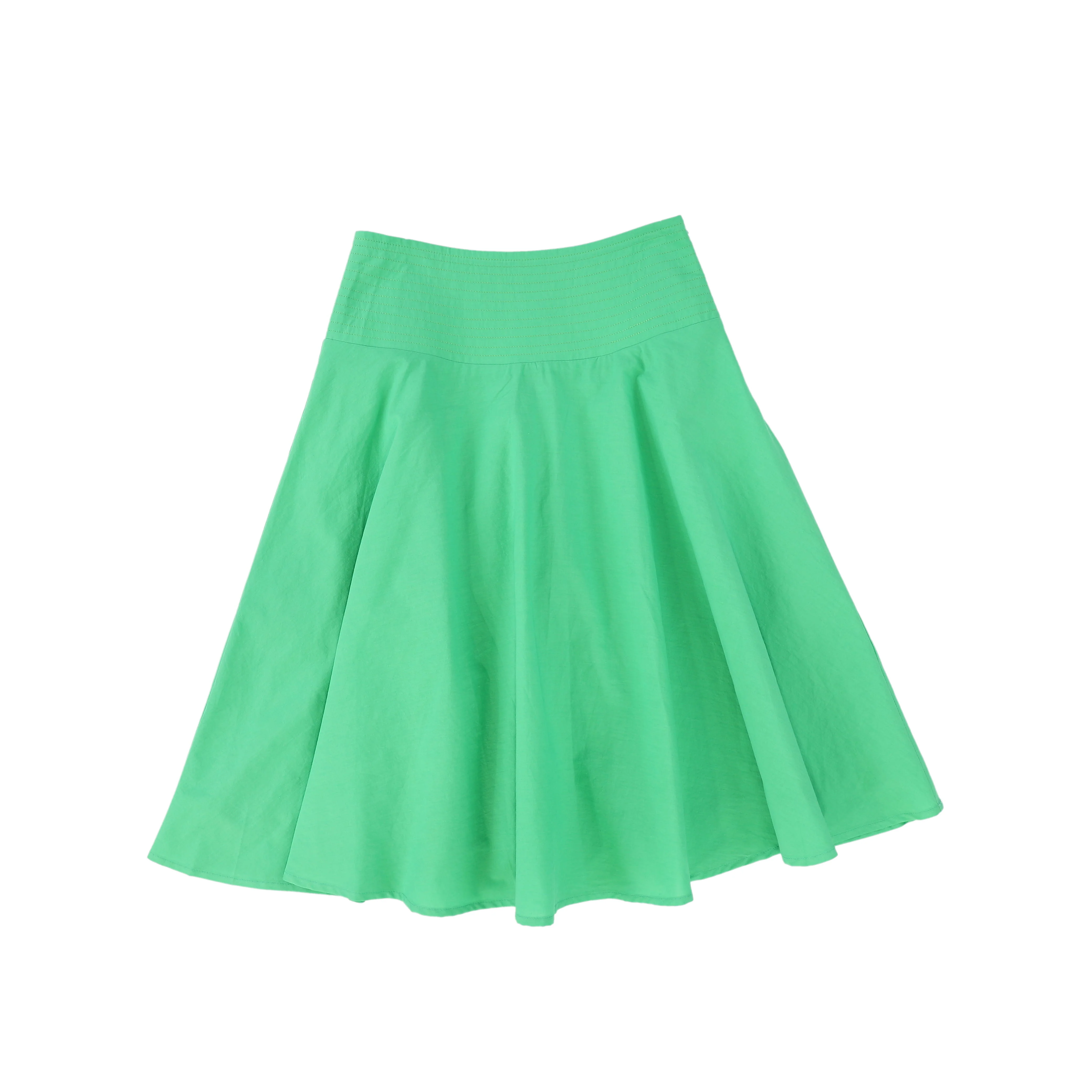 TUSTELLO GREEN SEAM WAISTED SKIRT [FINAL SALE]