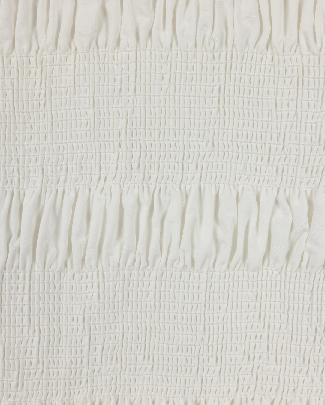 TUSTELLO WHITE SMOCKED PEPLUM BLOUSE - Image 2