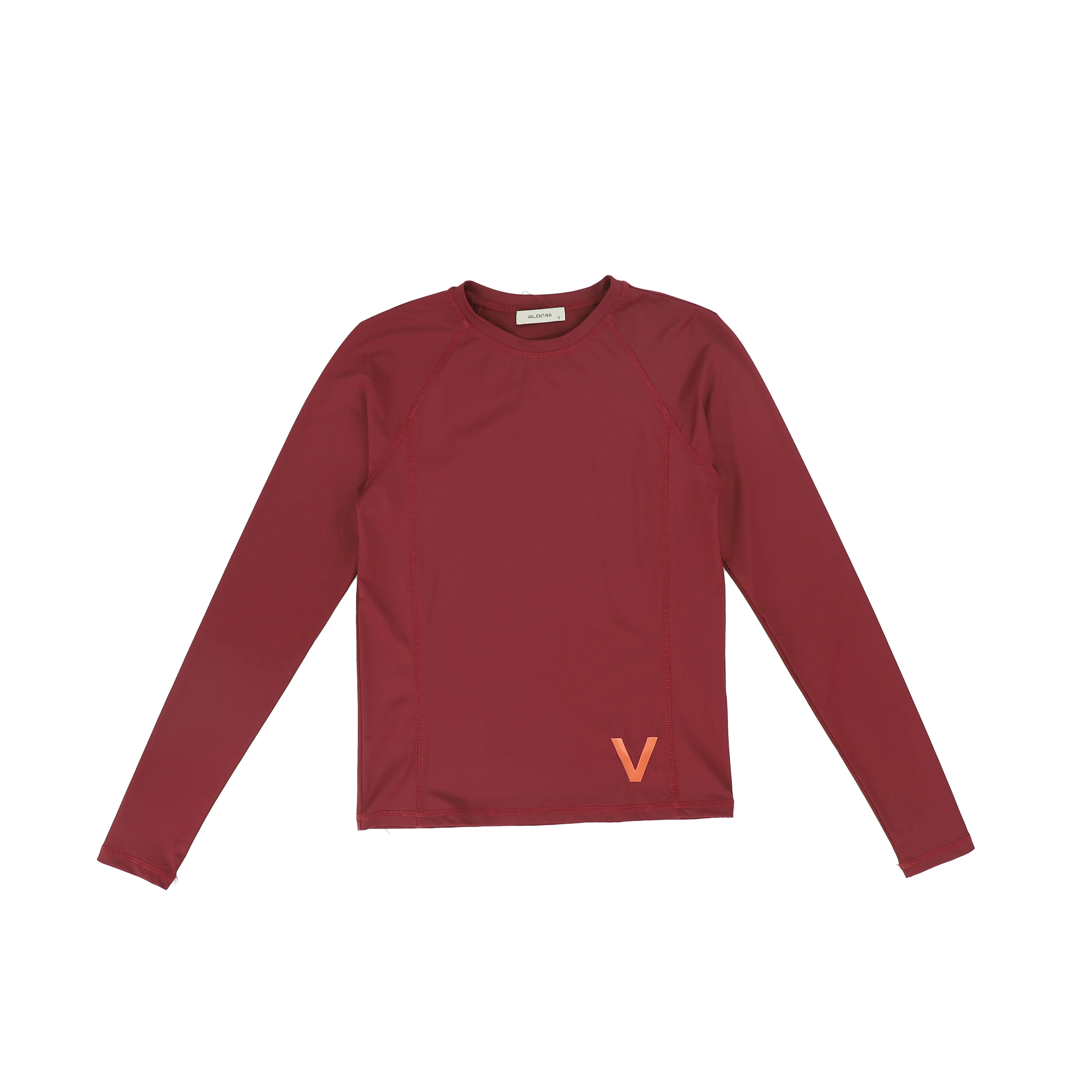 VALENTINA BERRY SEAMED SWIM SHIRT