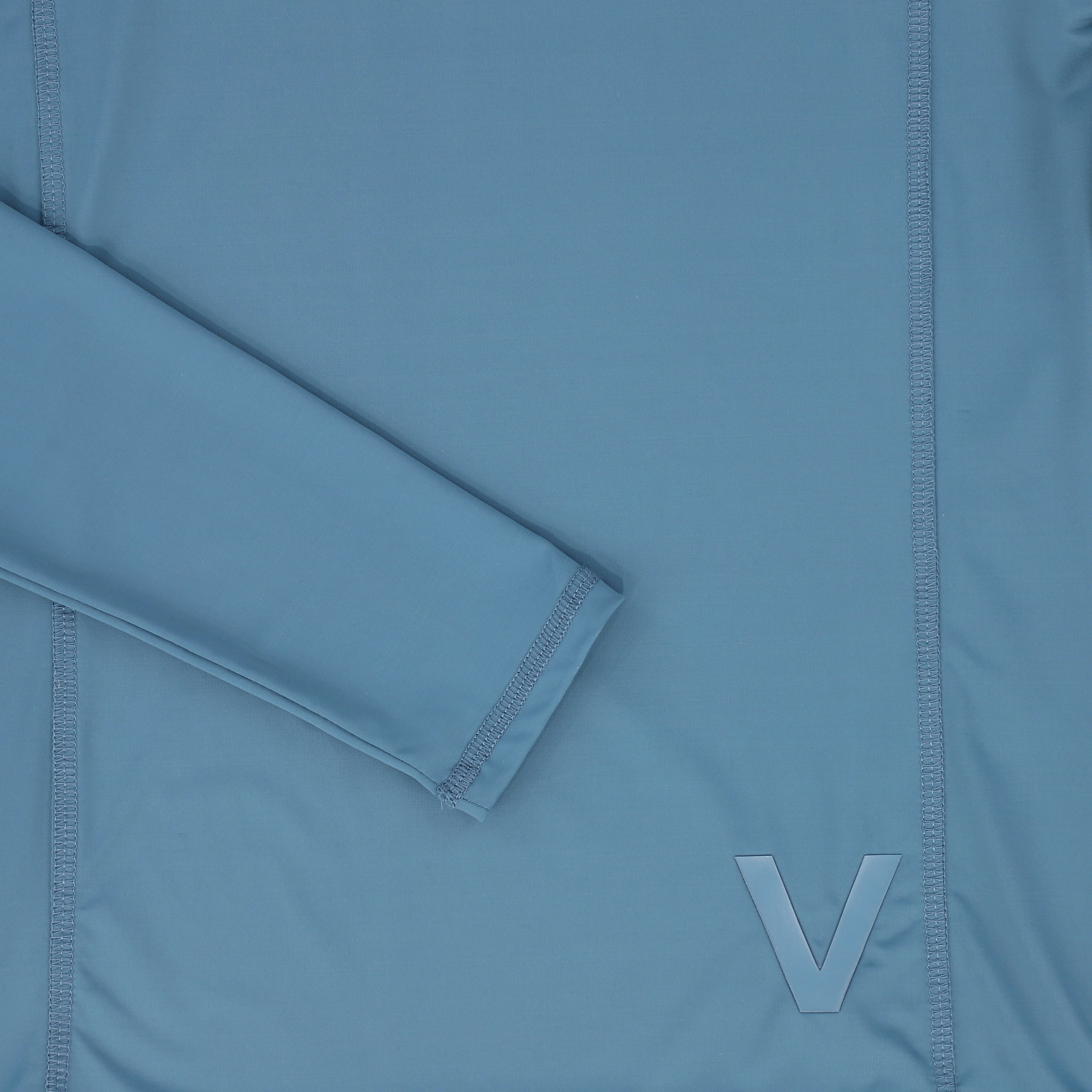 VALENTINA BLUE SEAMED SWIM SHIRT - Image 2