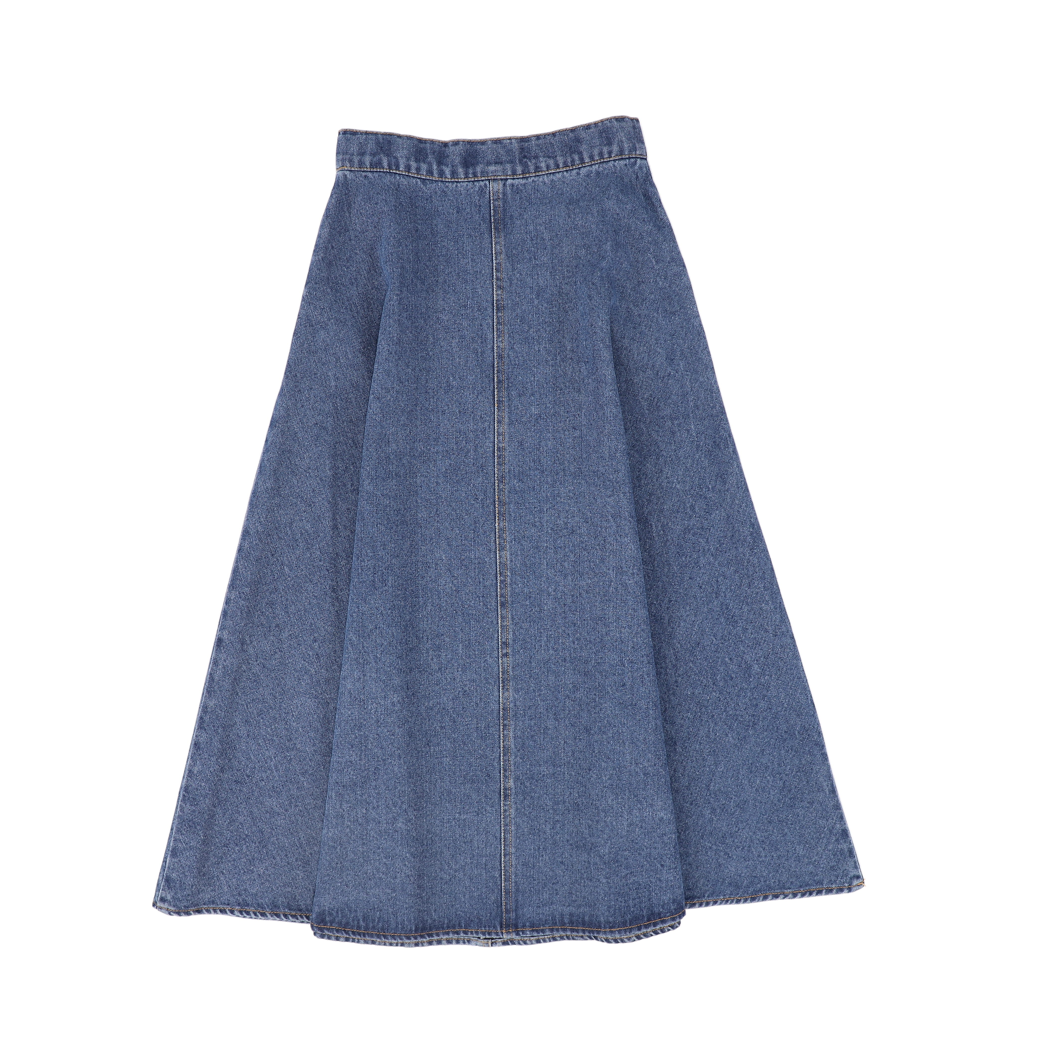 VALENTINA DENIM FLY FRONT SKIRT - Image 2