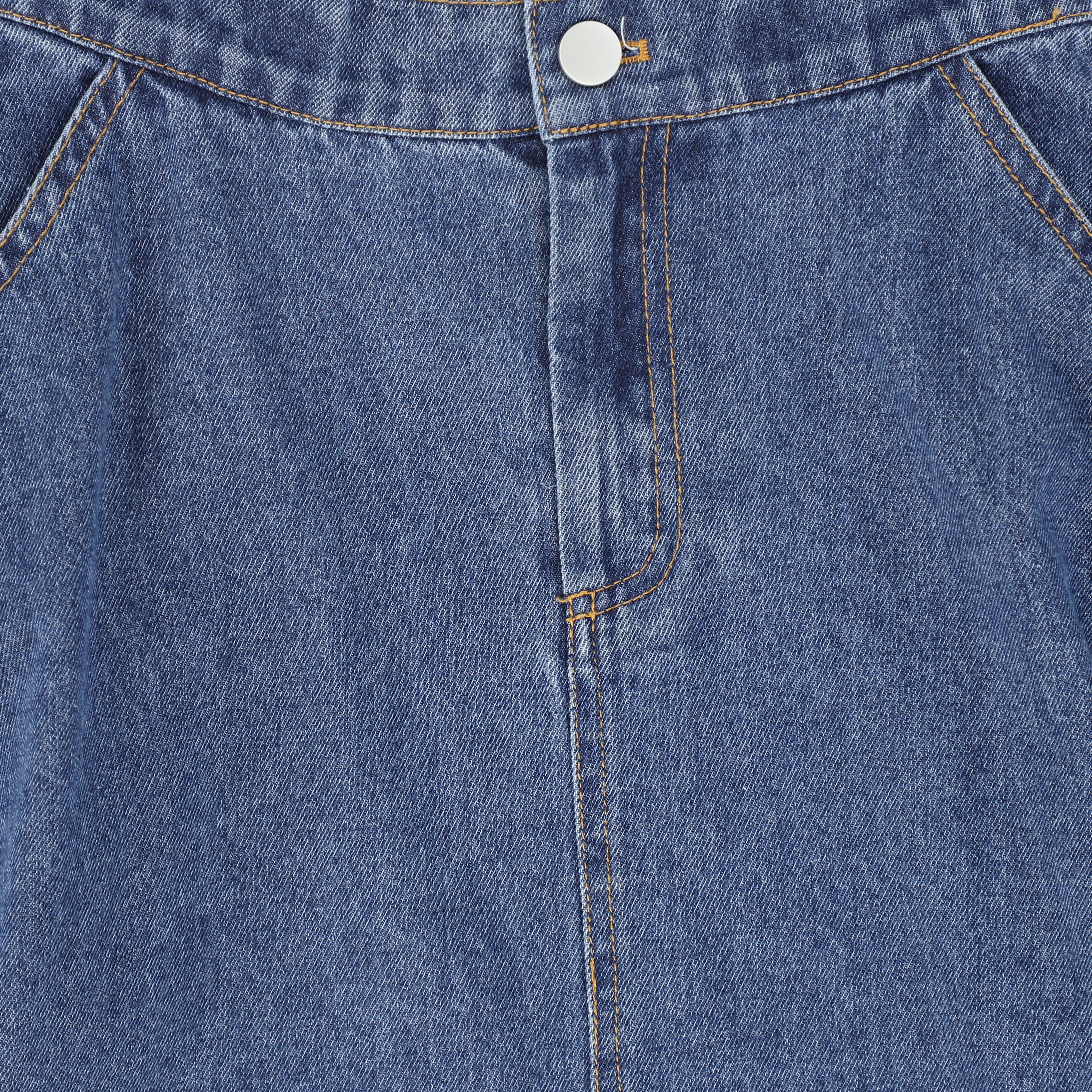 VALENTINA DENIM FLY FRONT SKIRT - Image 3