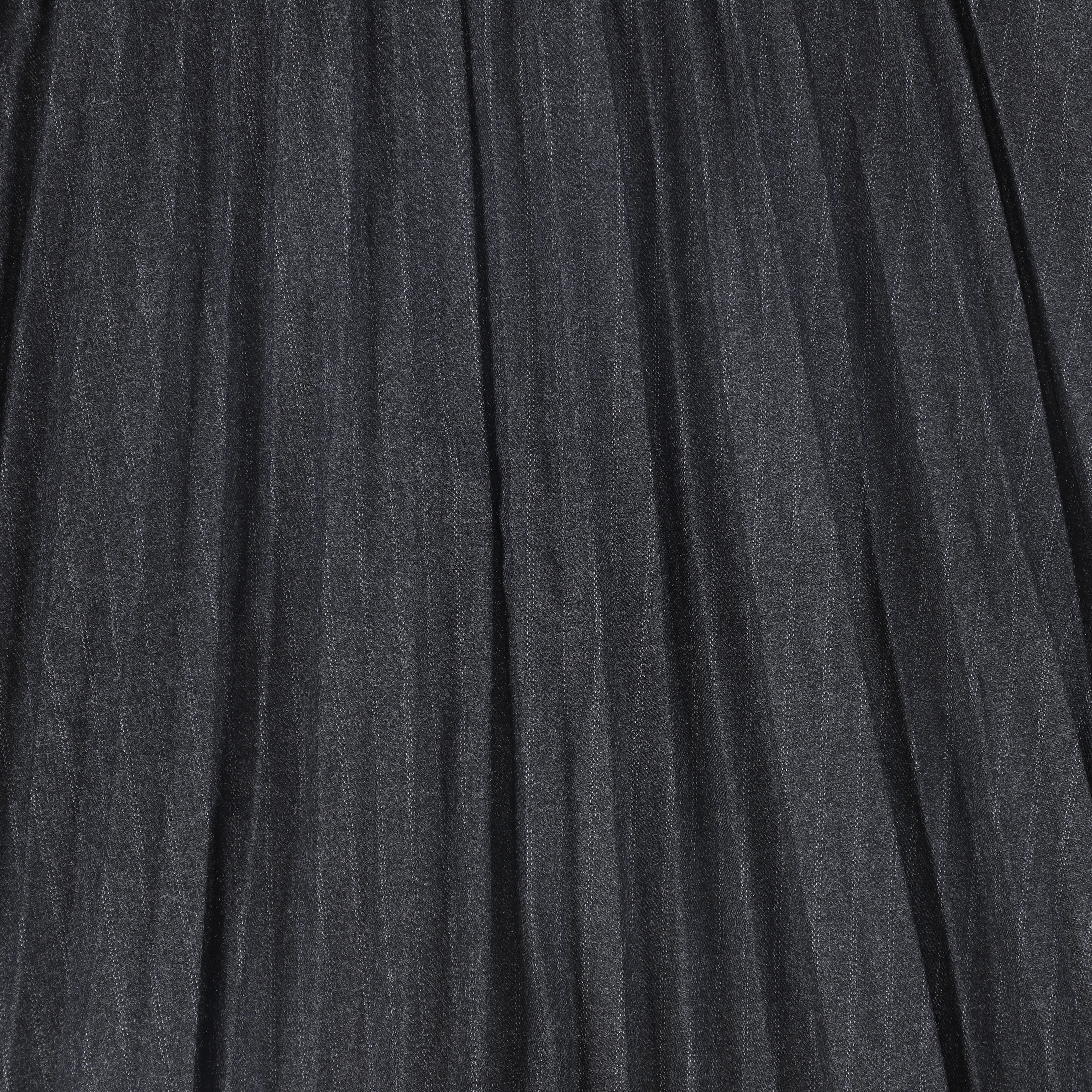 VALENTINA GREY PINSTRIPE WOOL A-LINE SKIRT [FINAL SALE] - Image 3
