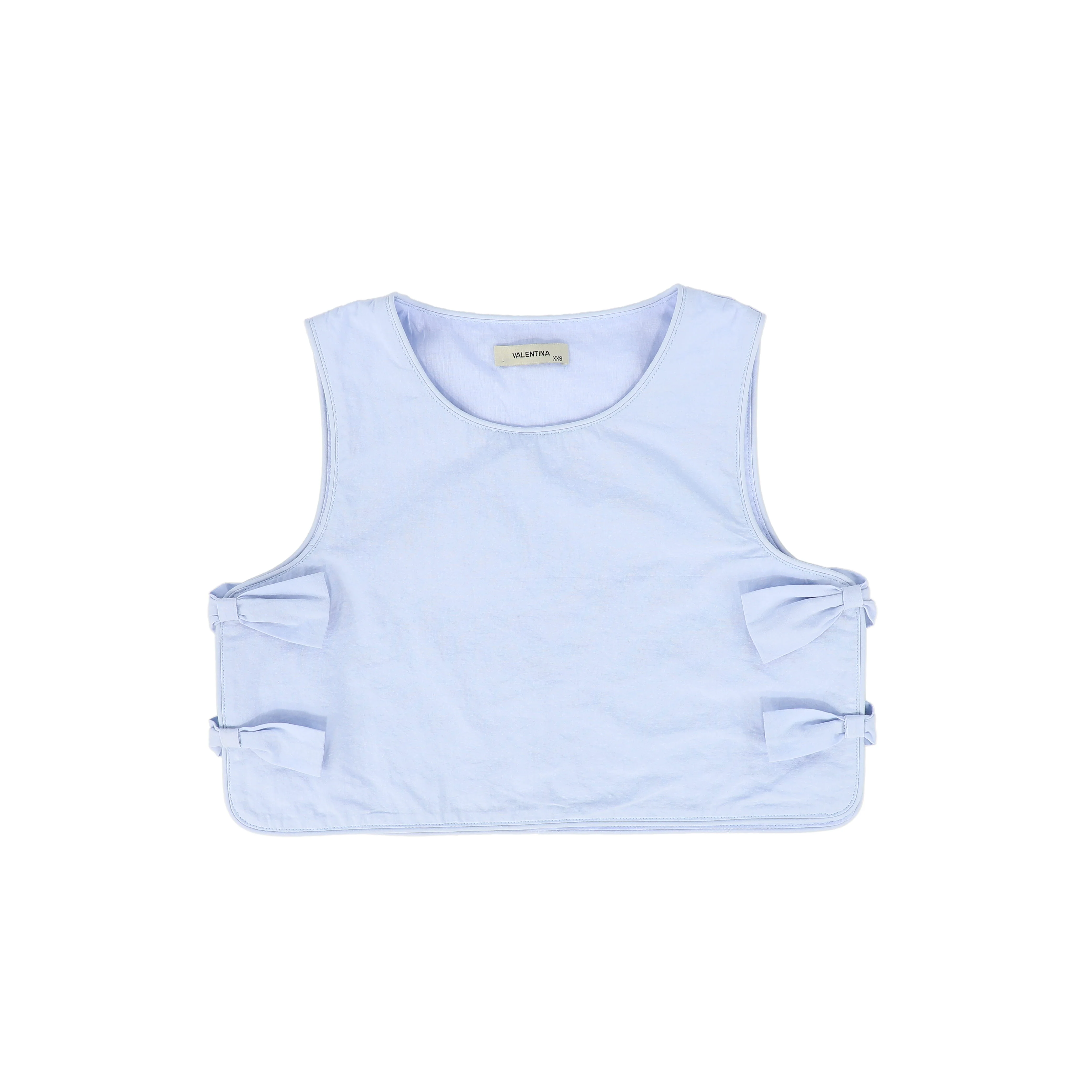 VALENTINA LIGHT BLUE SIDE BOW VEST