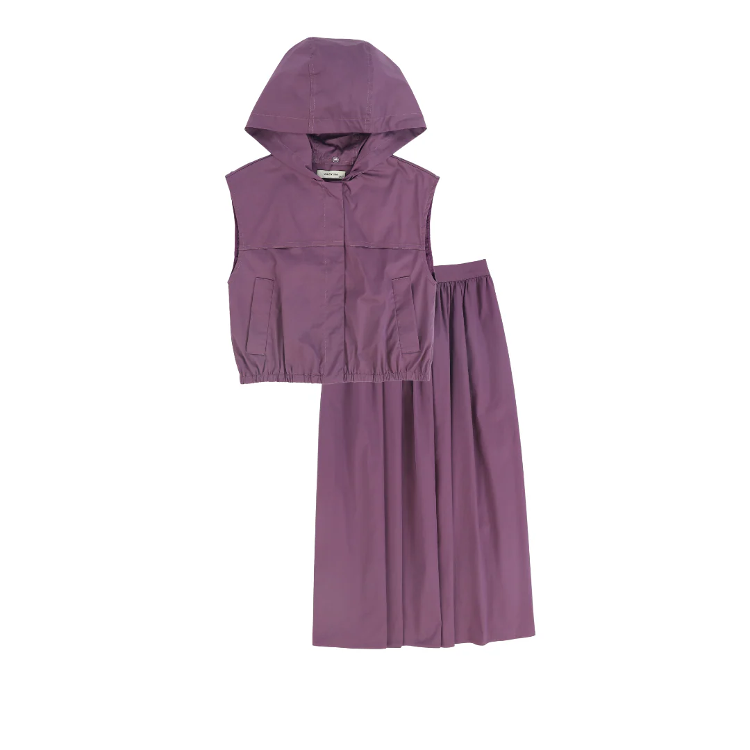 VALENTINA PURPLE POCKET VEST SET [FINAL SALE]