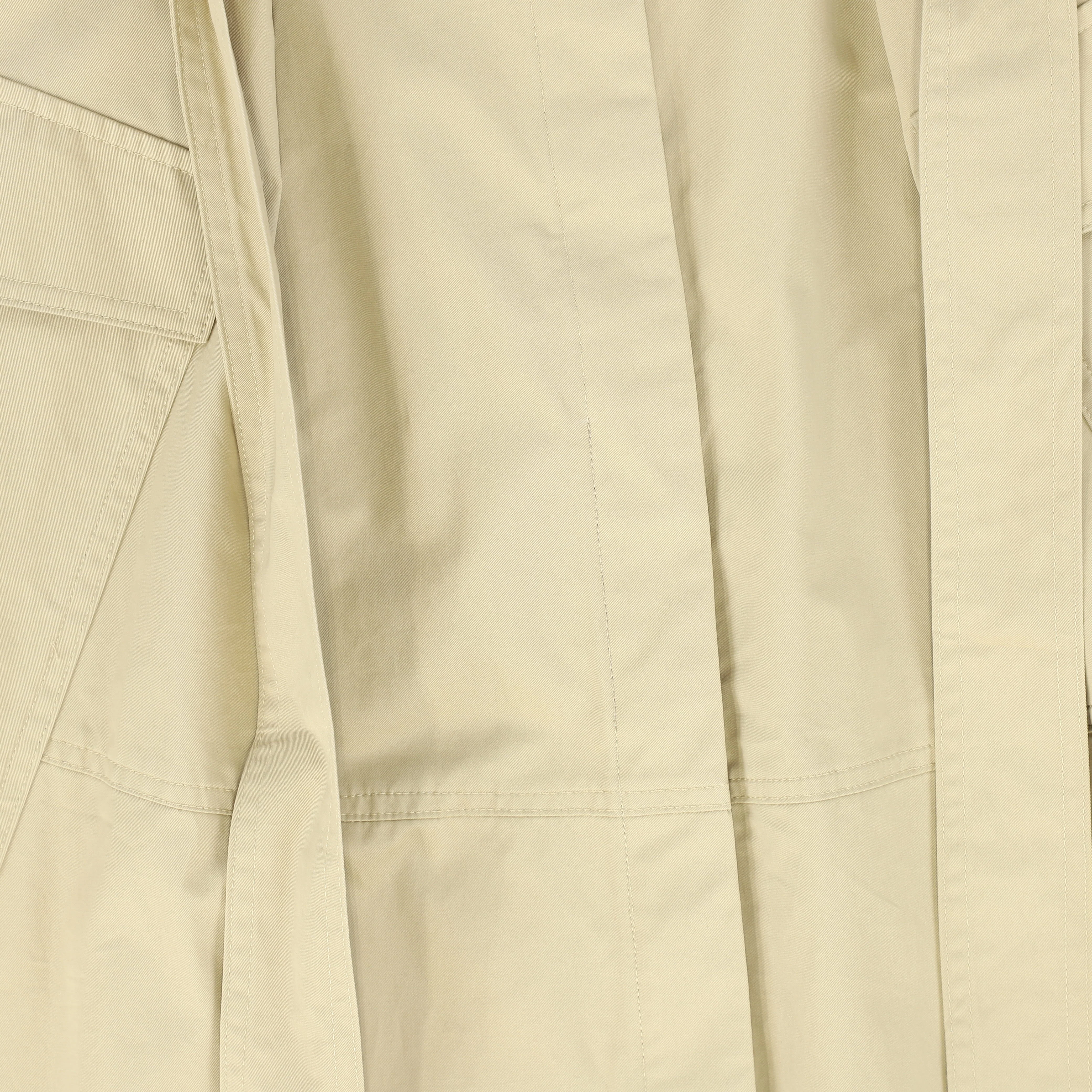 VALENTINA TAN COTTON BELTED POCKET SKIRT - Image 3