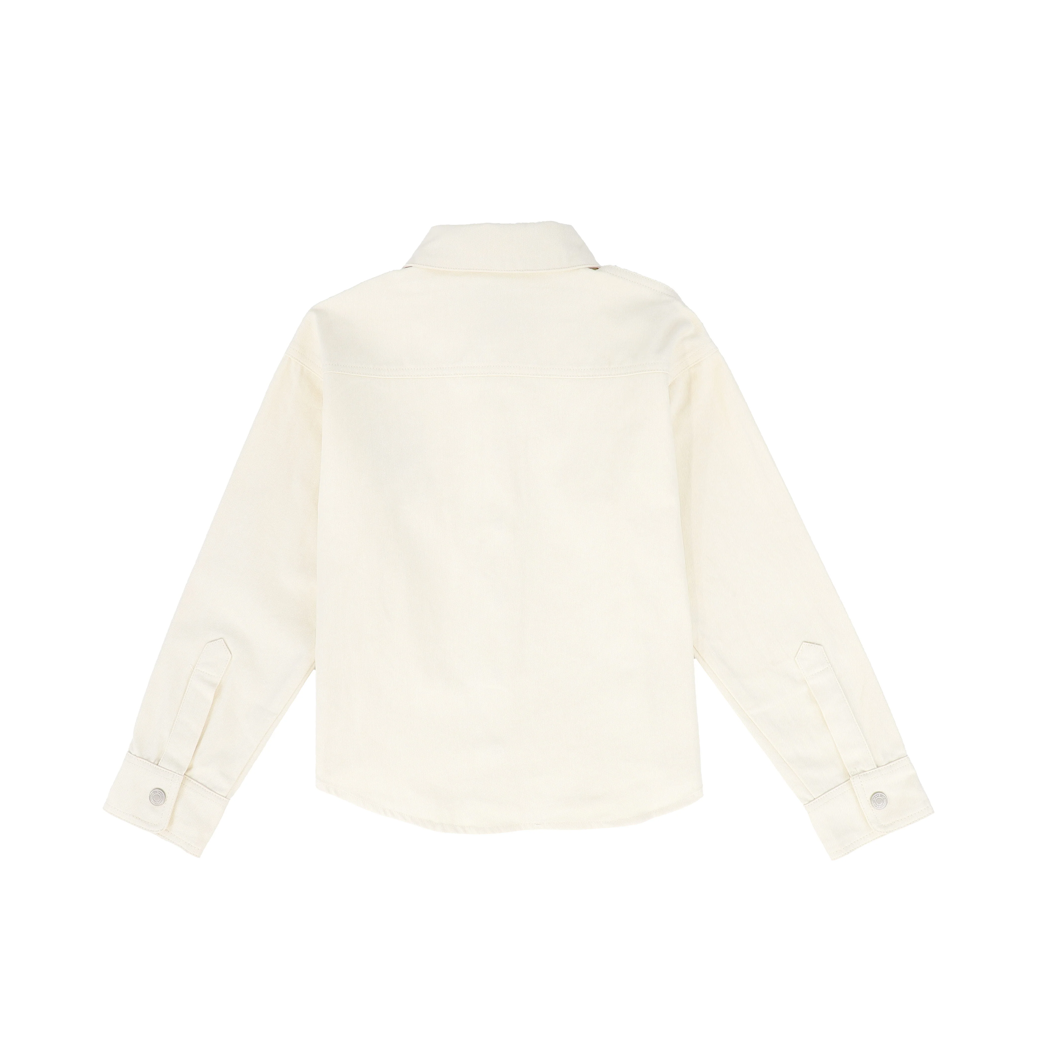 VALENTINA WHITE DENIM HEART PATCH BLOUSE - Image 2