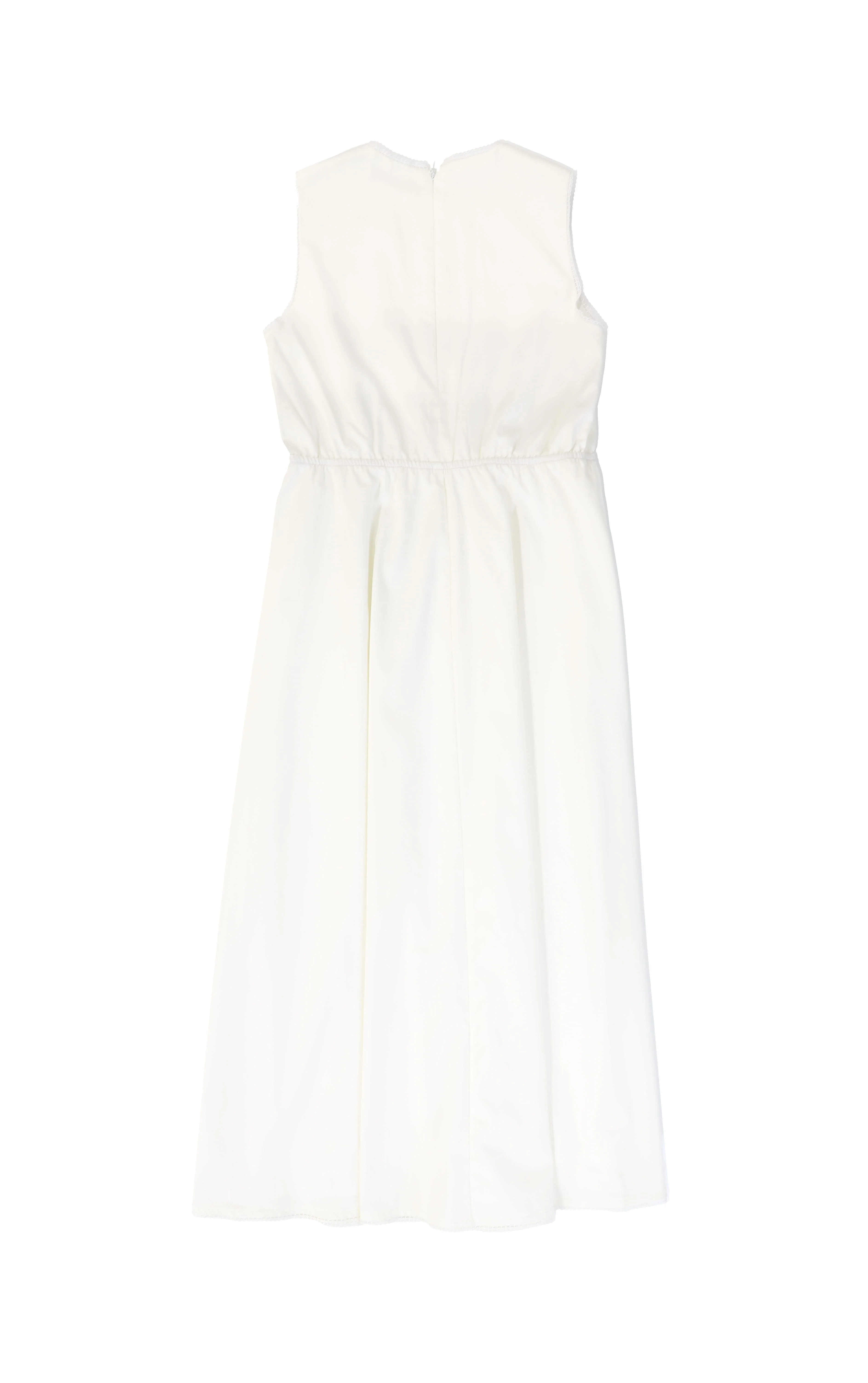VALENTINA WHITE EMBROIDERED FLOWER POPLIN JUMPER - Image 2