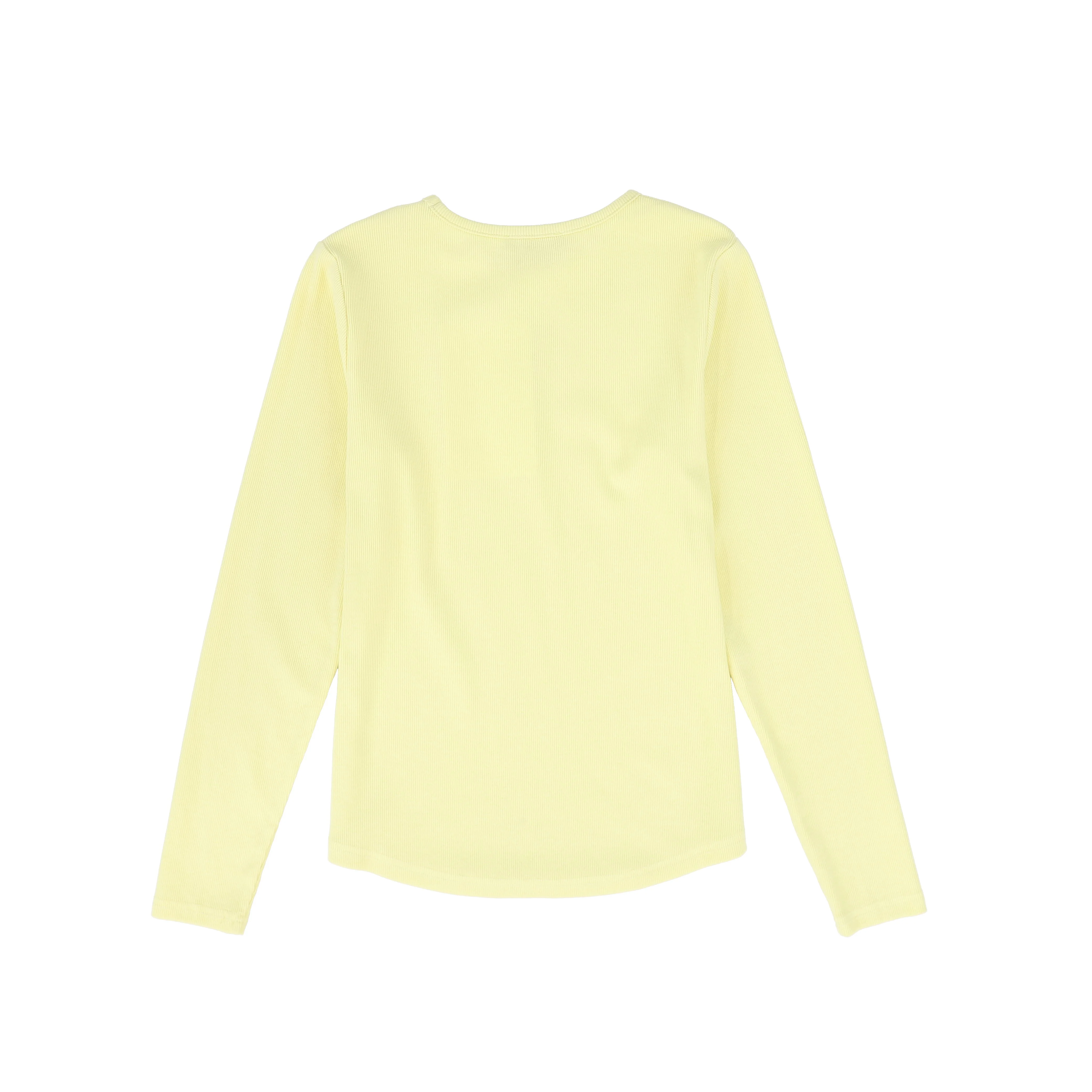 VALENTINA YELLOW RIBBED LOGO PATCH T-SHIRT - Image 2