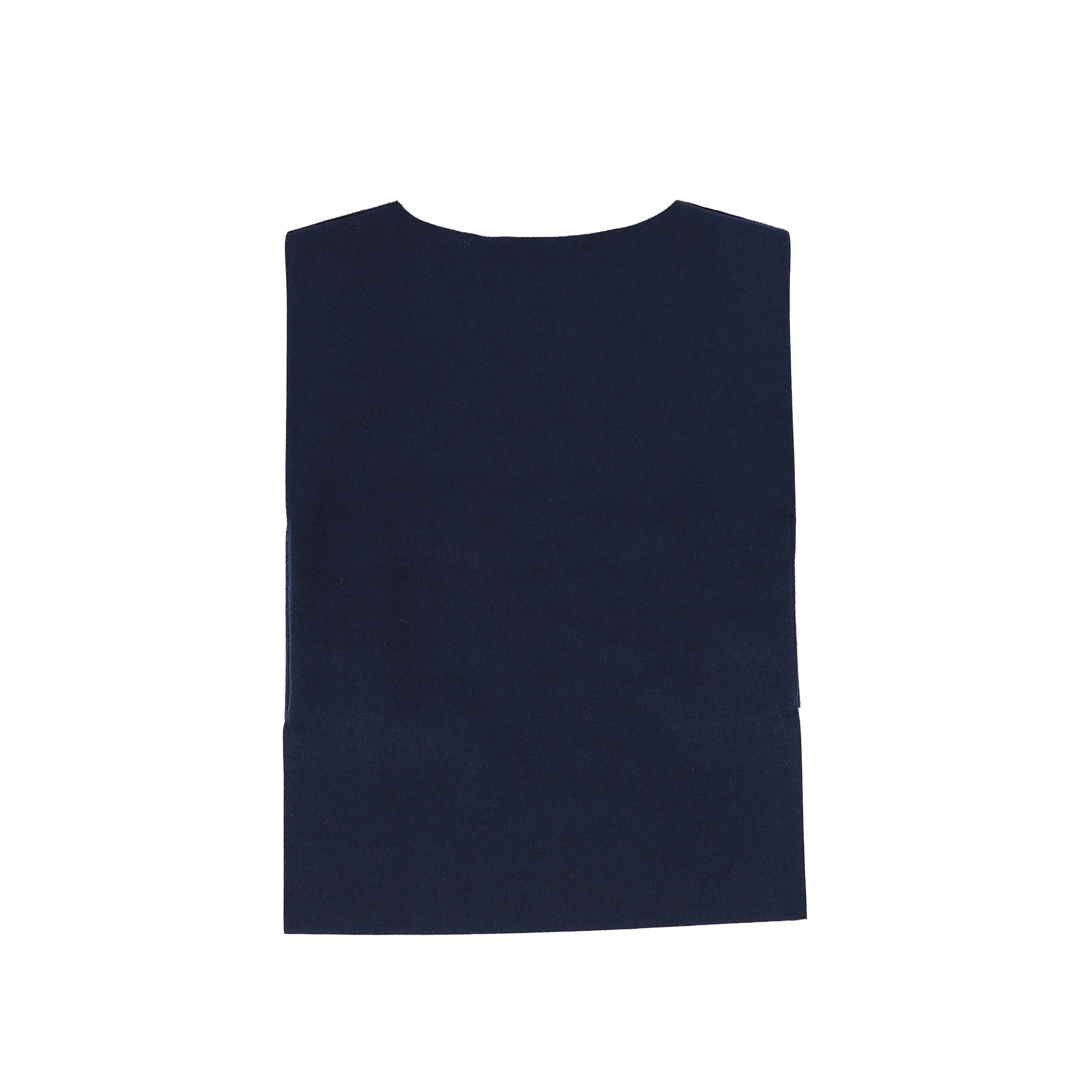 VENERA ARAPU NAVY WOOL DOTTED DESIGN VEST [FINAL SALE] - Image 2