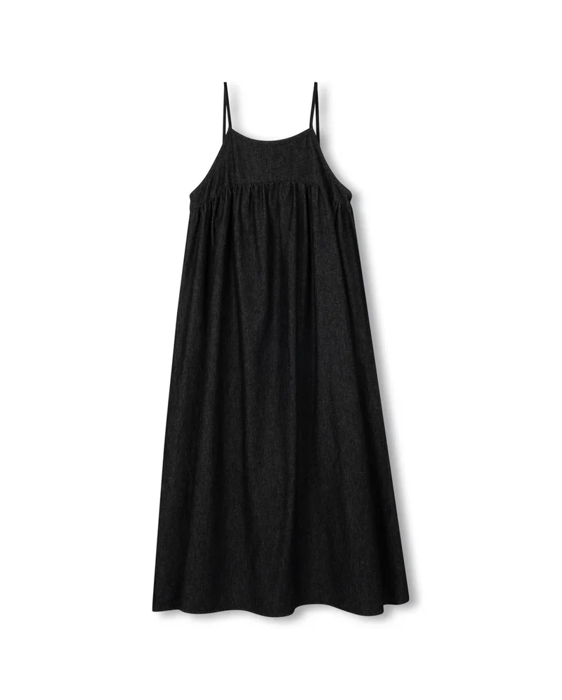 VIBE BLACK DENIM CHAMBRAY HIGH CUT JUMPER