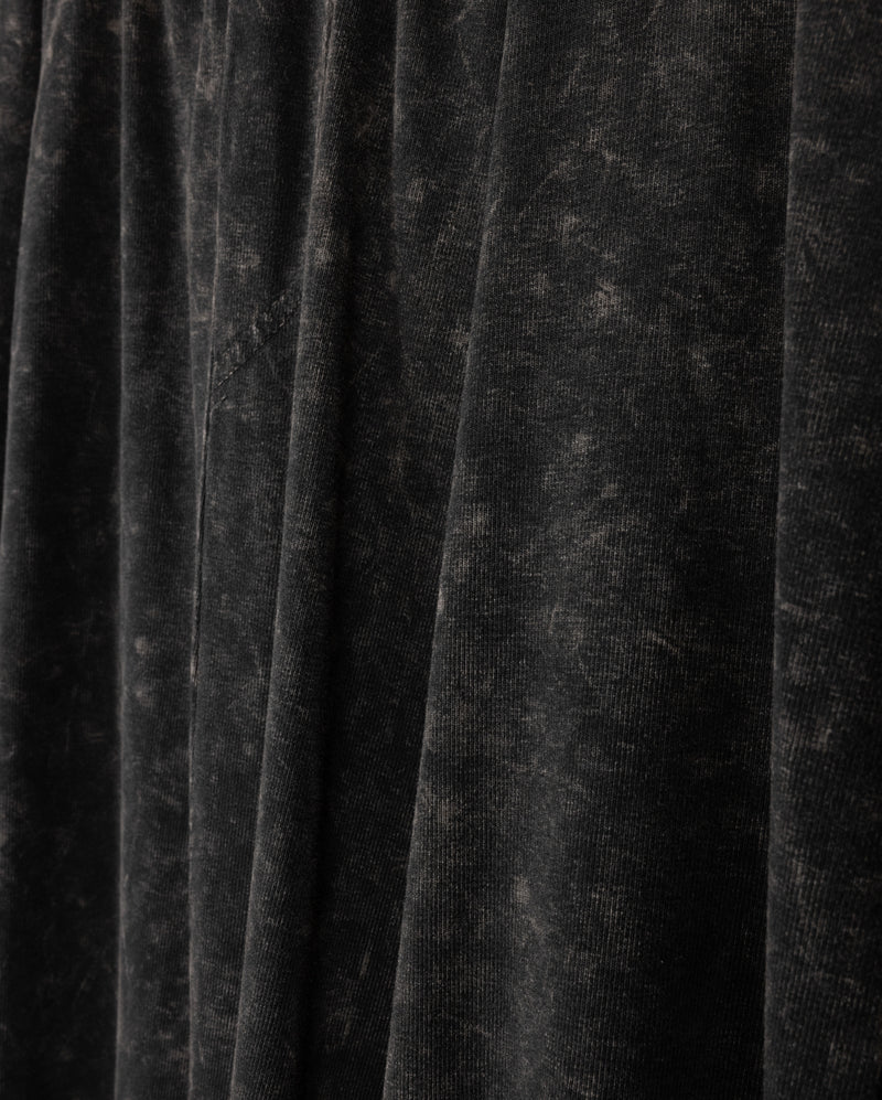 VIBE BLACK MINERAL WASH FLYFRONT SKIRT - Image 2