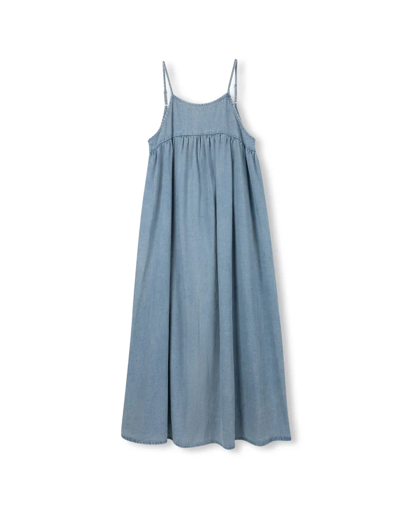VIBE BLUE DENIM CHAMBRAY HIGH CUT JUMPER