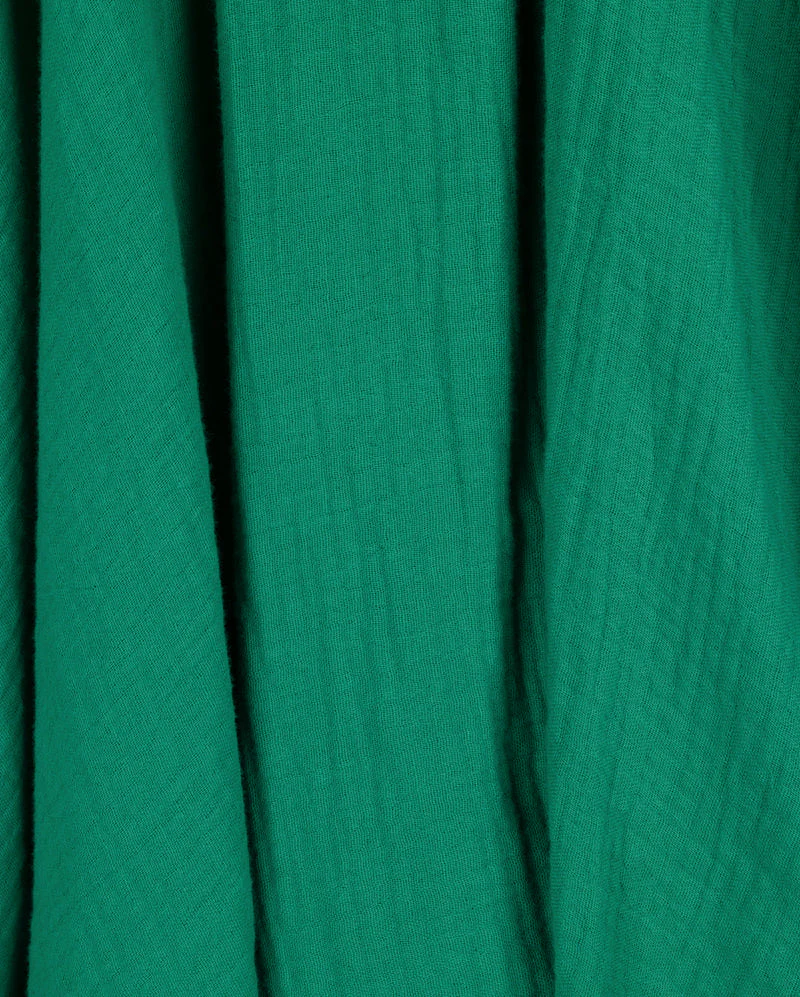 VIBE GREEN GAUZE MIDI SKIRT - Image 2