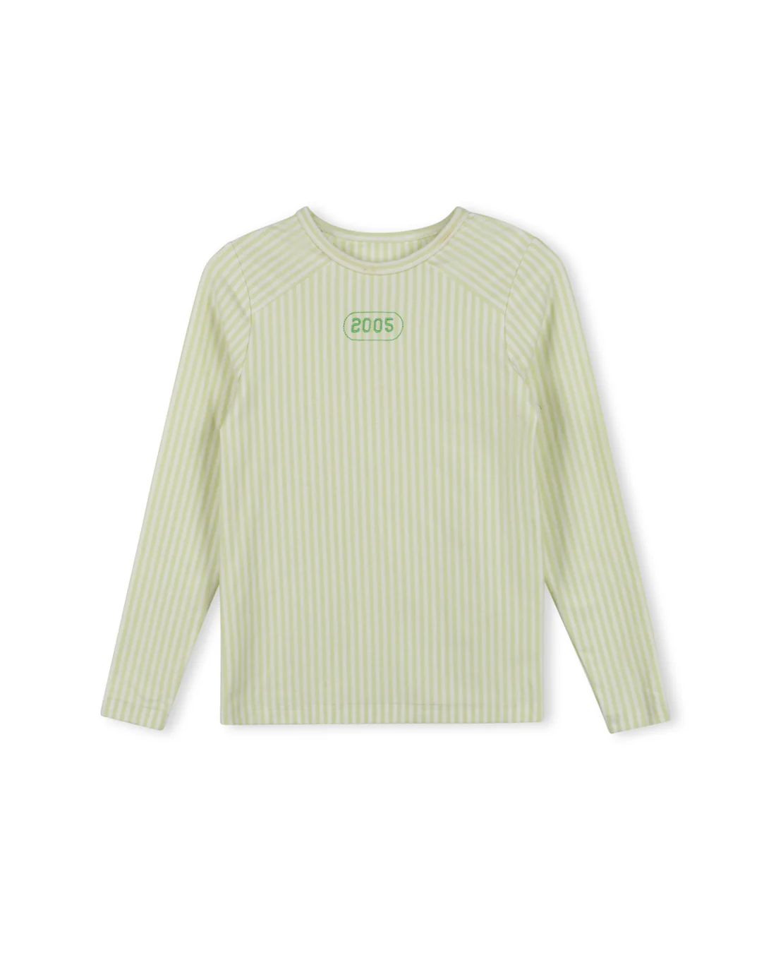 VIBE GREEN PINSTRIPED DATE T-SHIRT
