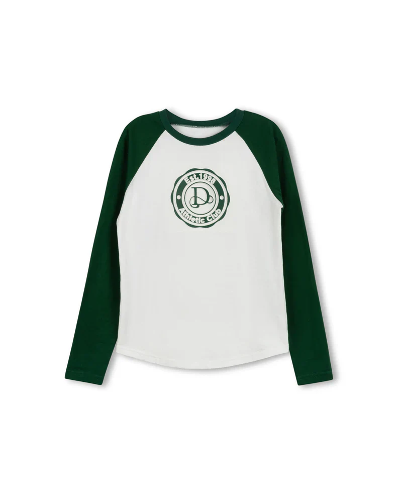 VIBE GREEN VINTAGE PRINT ON TONAL T-SHIRT